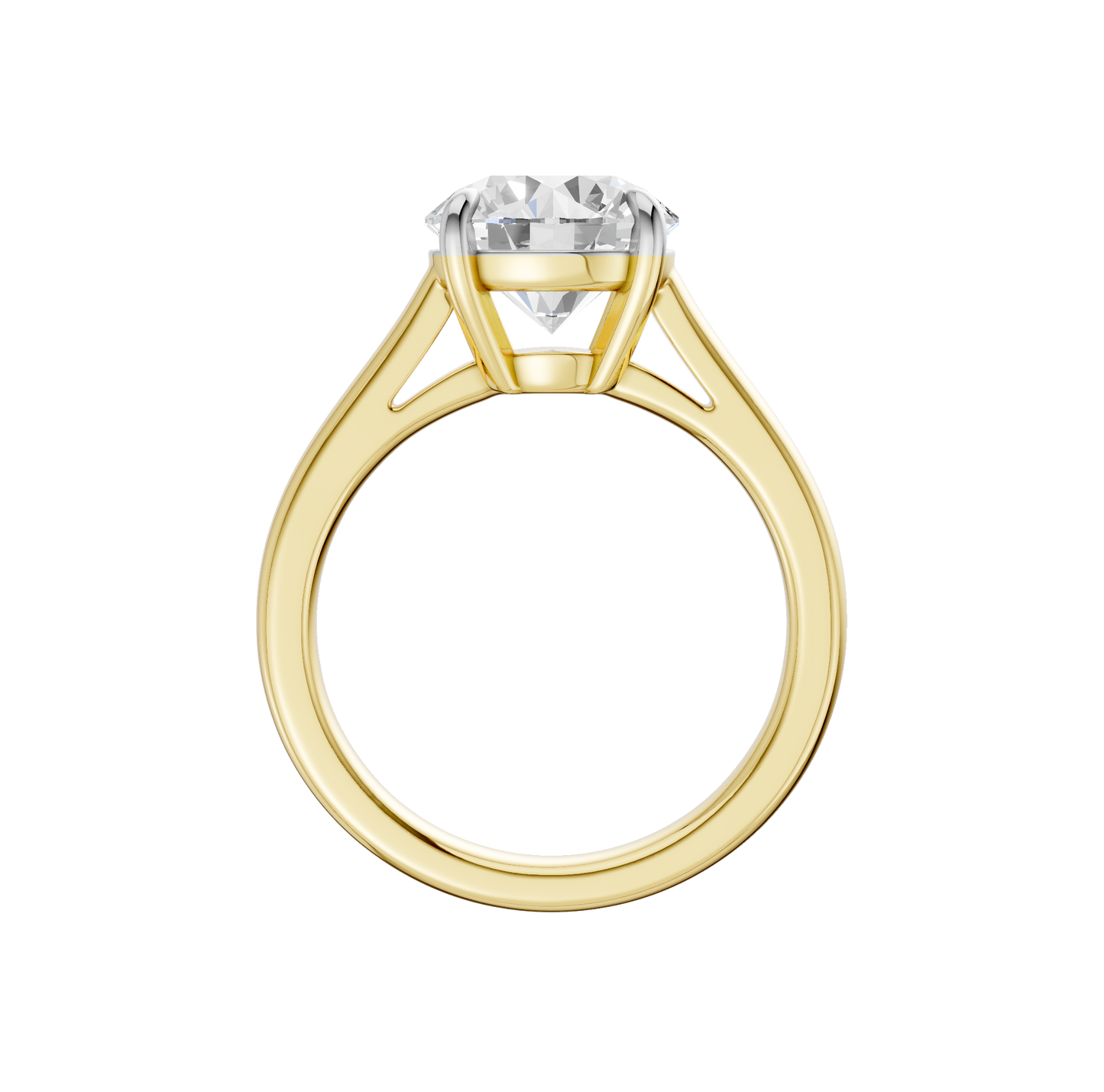 3.00ct Round Certified Solitaire Lab Diamond Ring