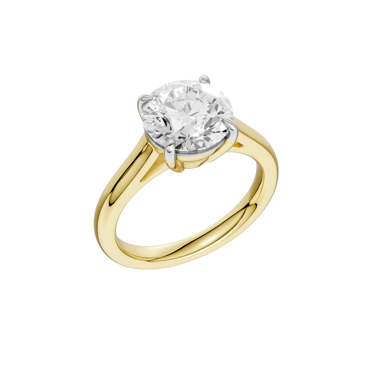 3.00ct Round Certified Solitaire Lab Diamond Ring