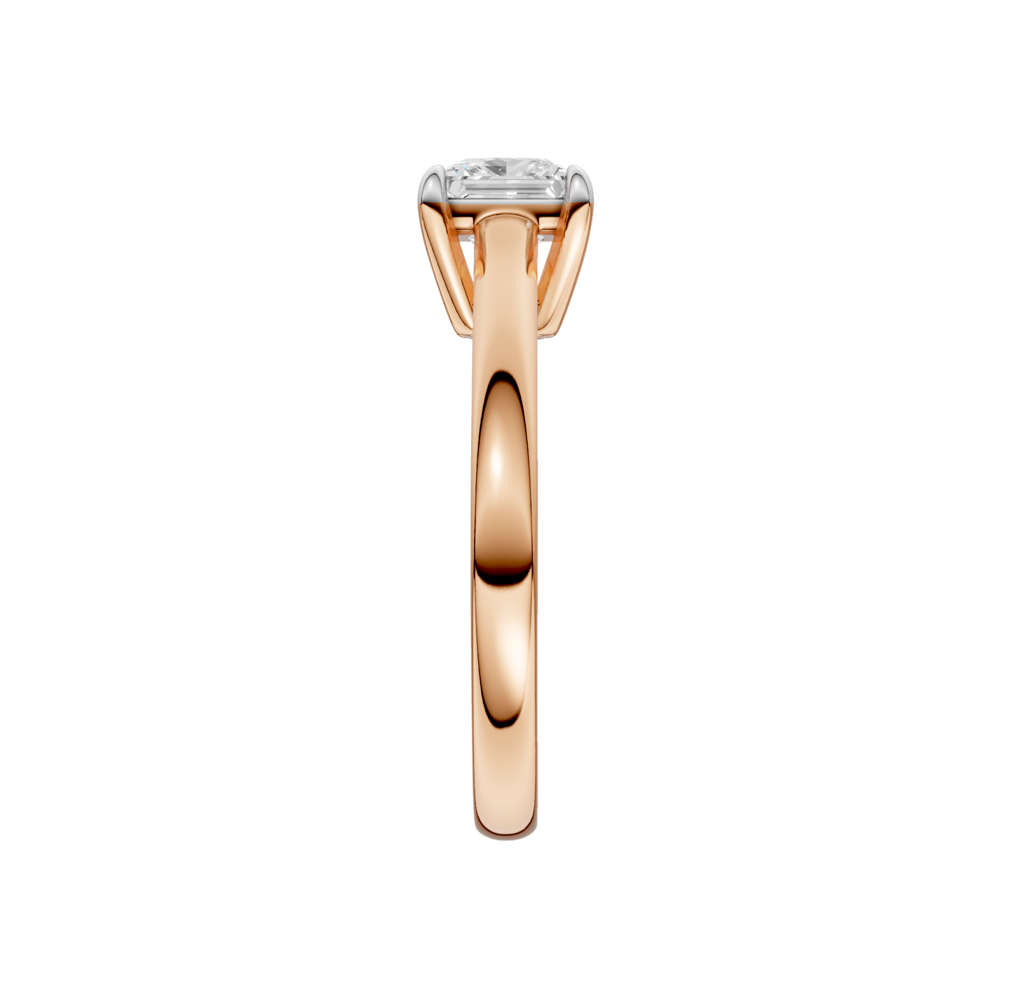 1.00ct Princess Certified Solitaire Lab Diamond Ring