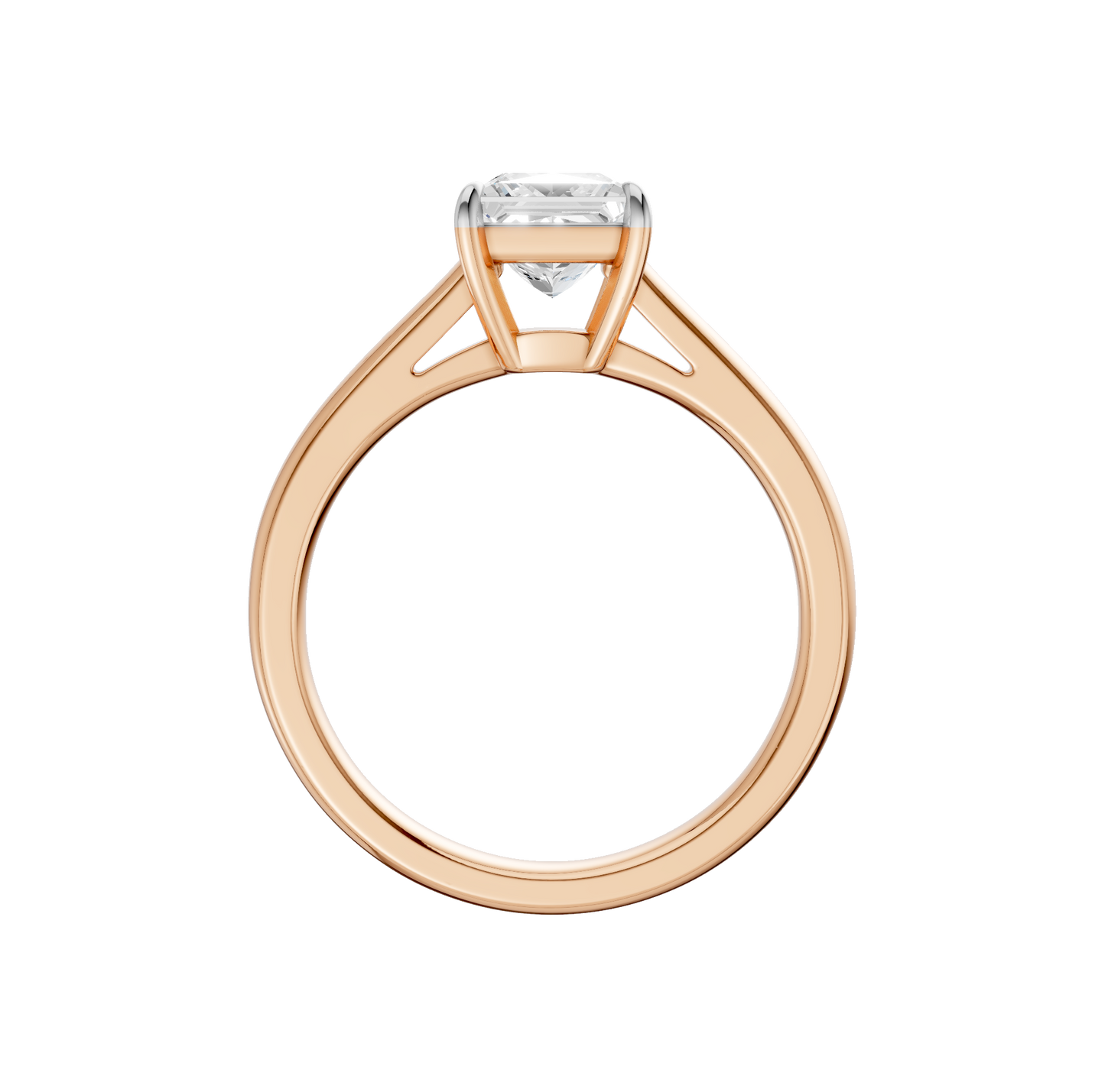 1.25ct Princess Certified Solitaire Lab Diamond Ring
