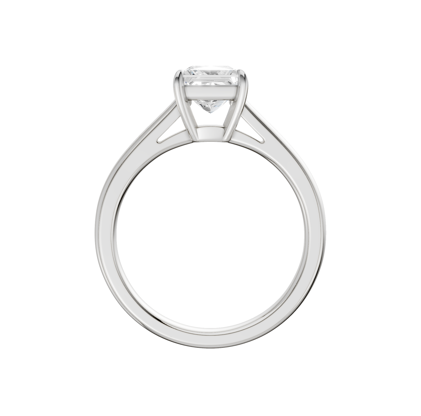 1.25ct Princess Certified Solitaire Lab Diamond Ring