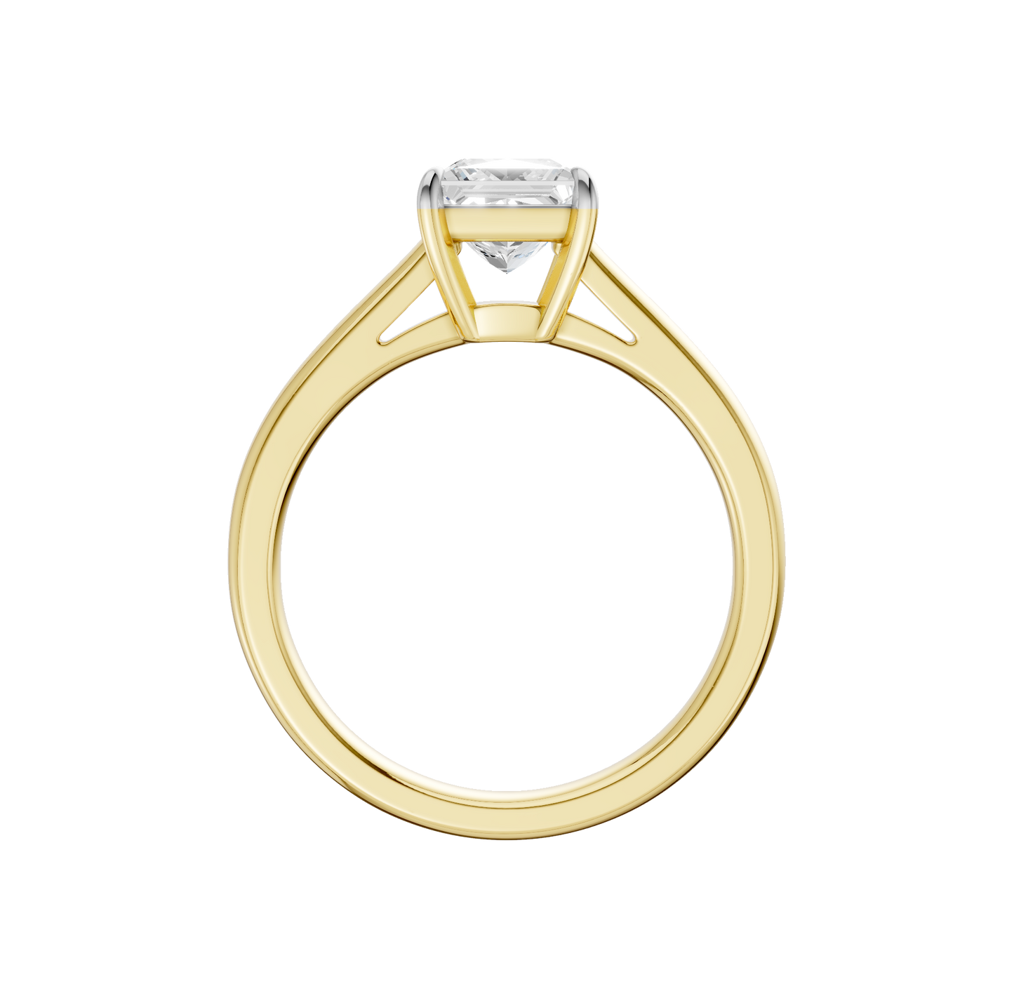 1.25ct Princess Certified Solitaire Lab Diamond Ring