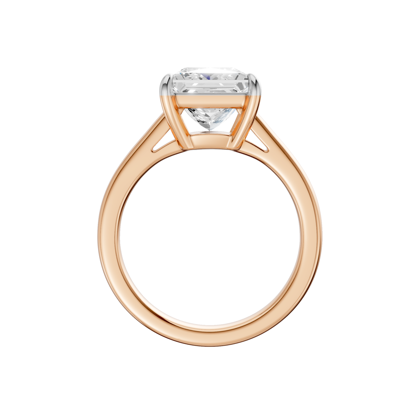 3.00ct Princess Certified Solitaire Lab Diamond Ring