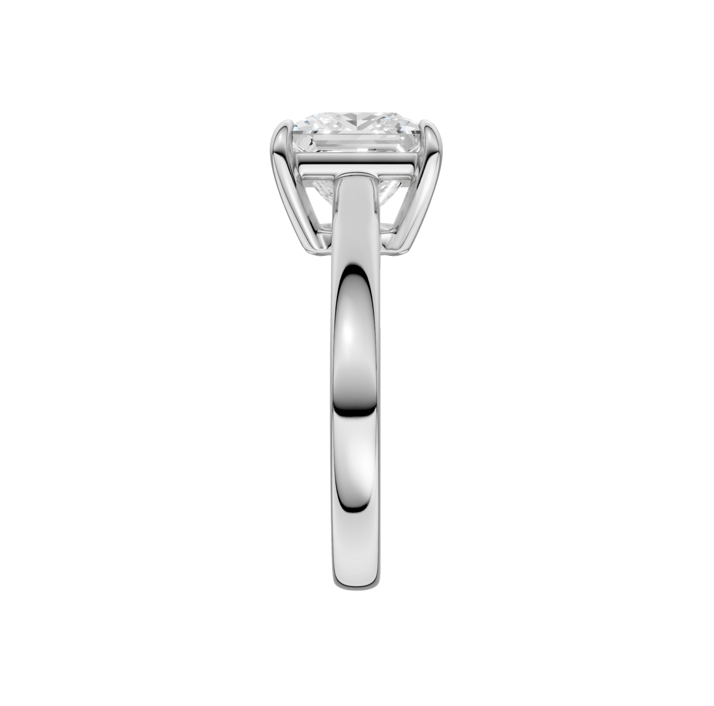 3.00ct Princess Certified Solitaire Lab Diamond Ring