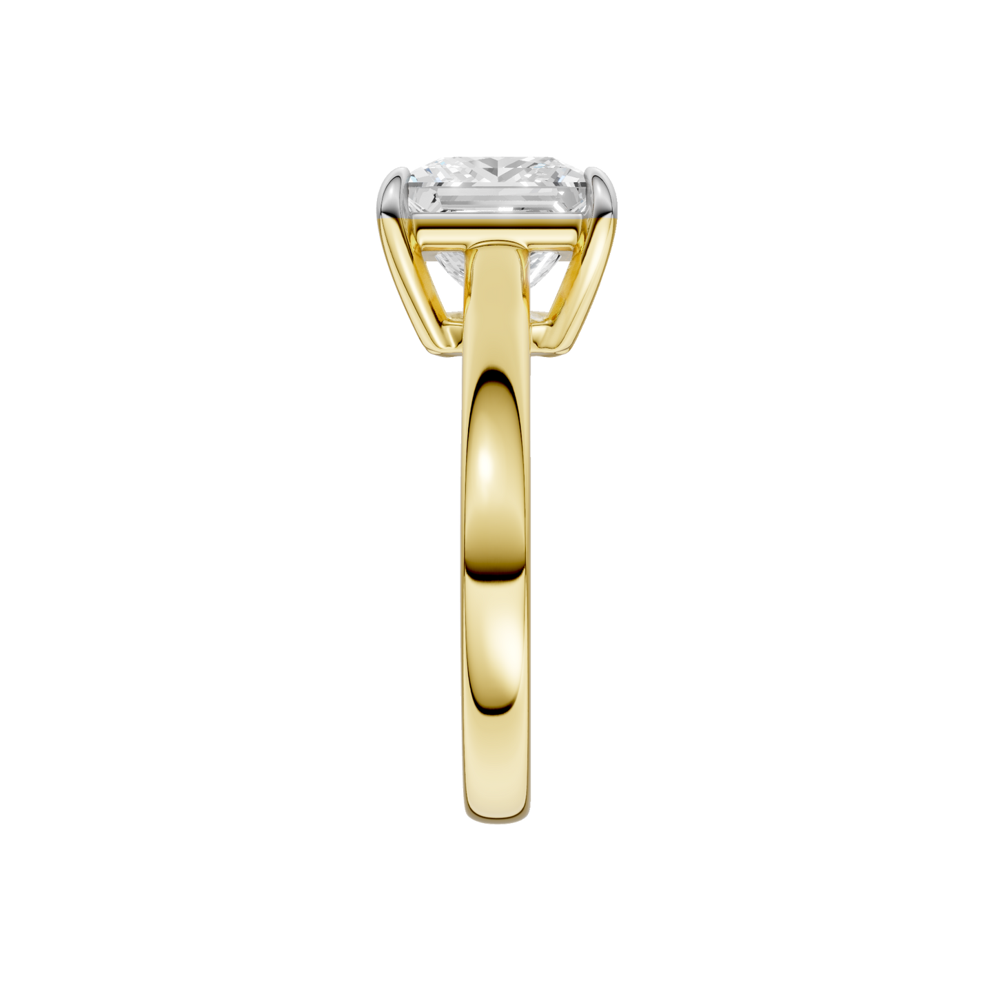 3.00ct Princess Certified Solitaire Lab Diamond Ring