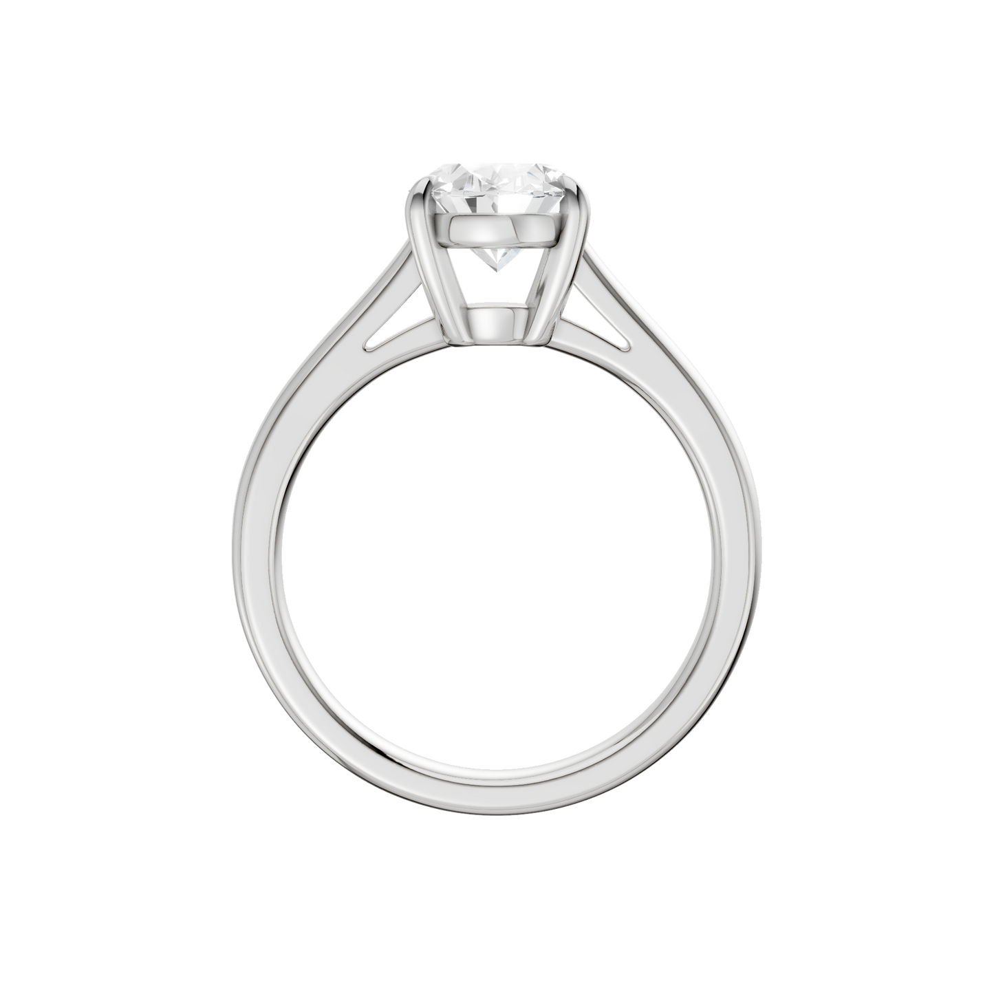 2.00ct Oval Certified Solitaire Lab Diamond Ring