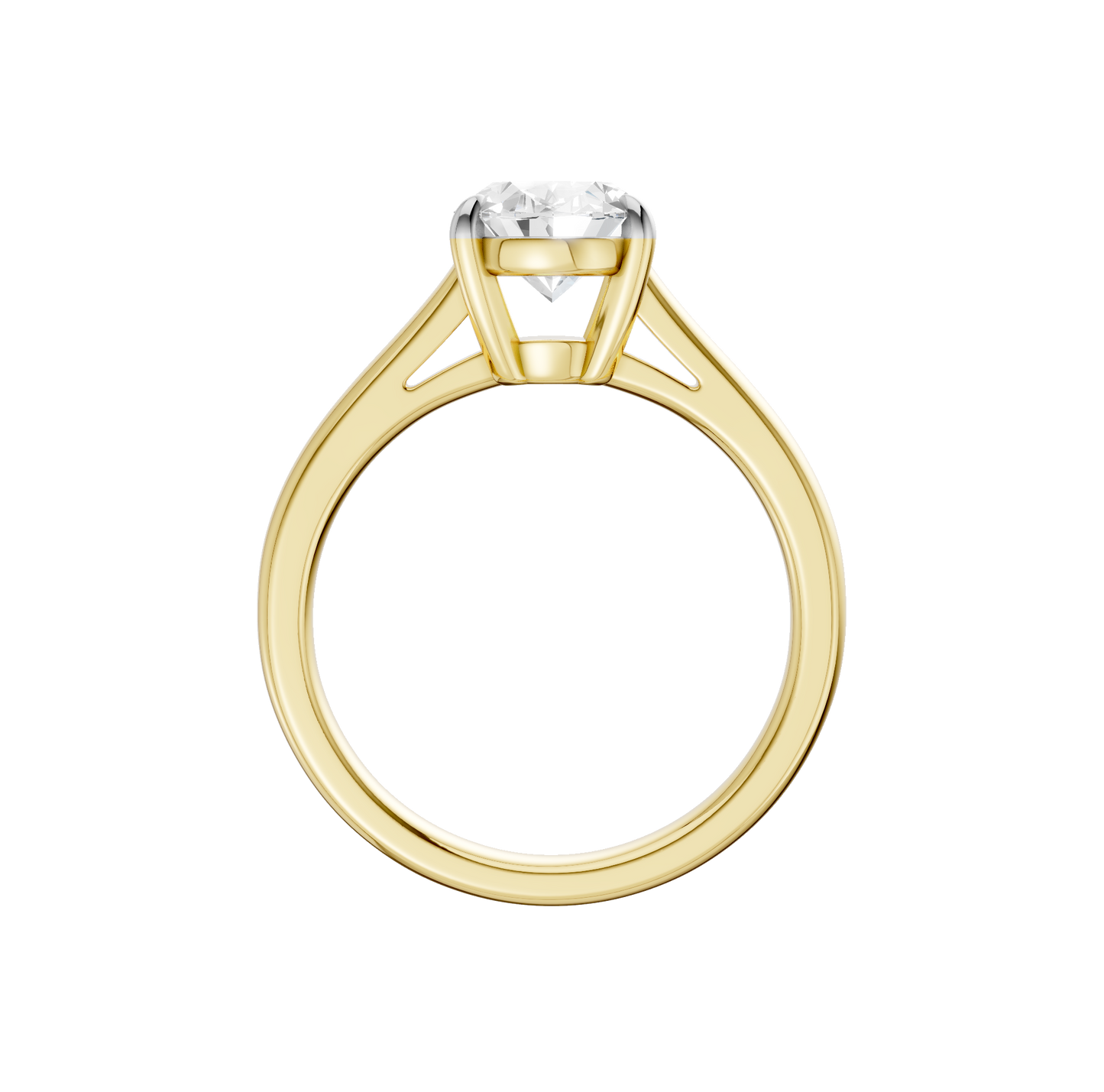 2.00ct Oval Certified Solitaire Lab Diamond Ring