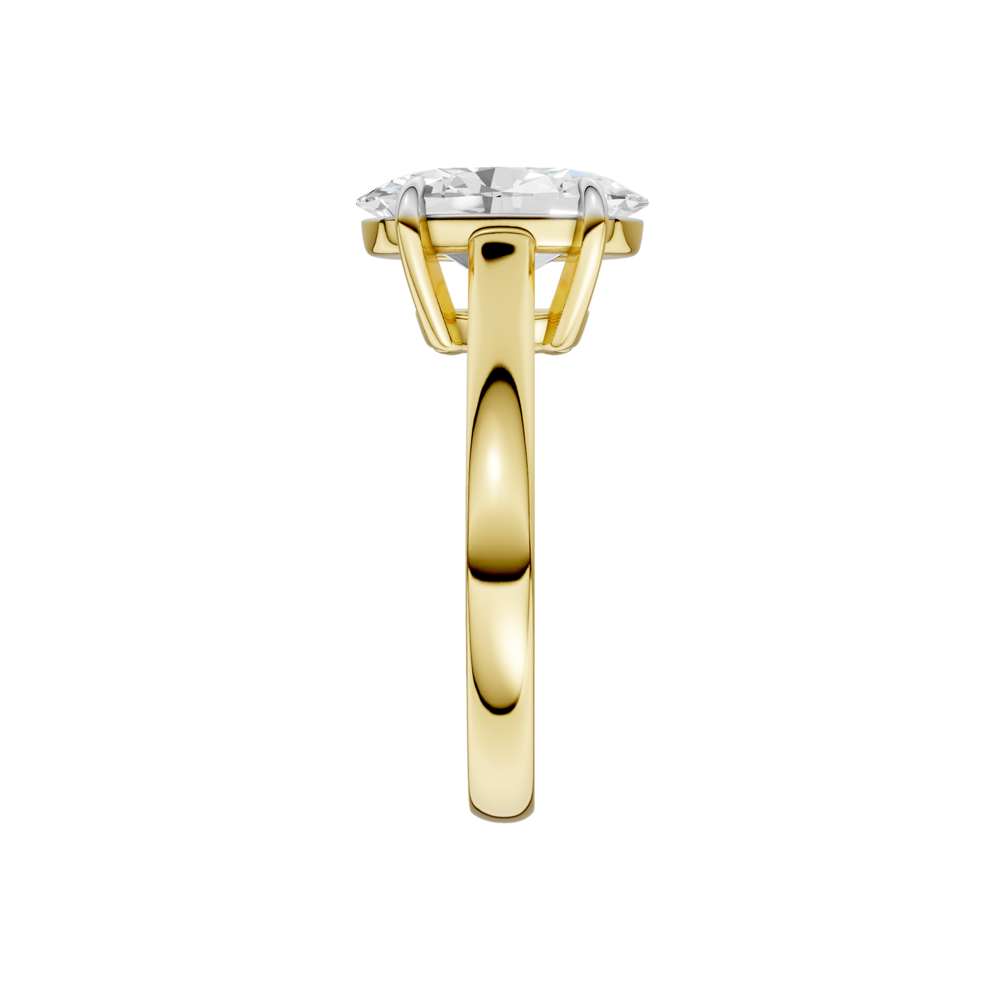 3.00ct Oval Certified Solitaire Lab Diamond Ring