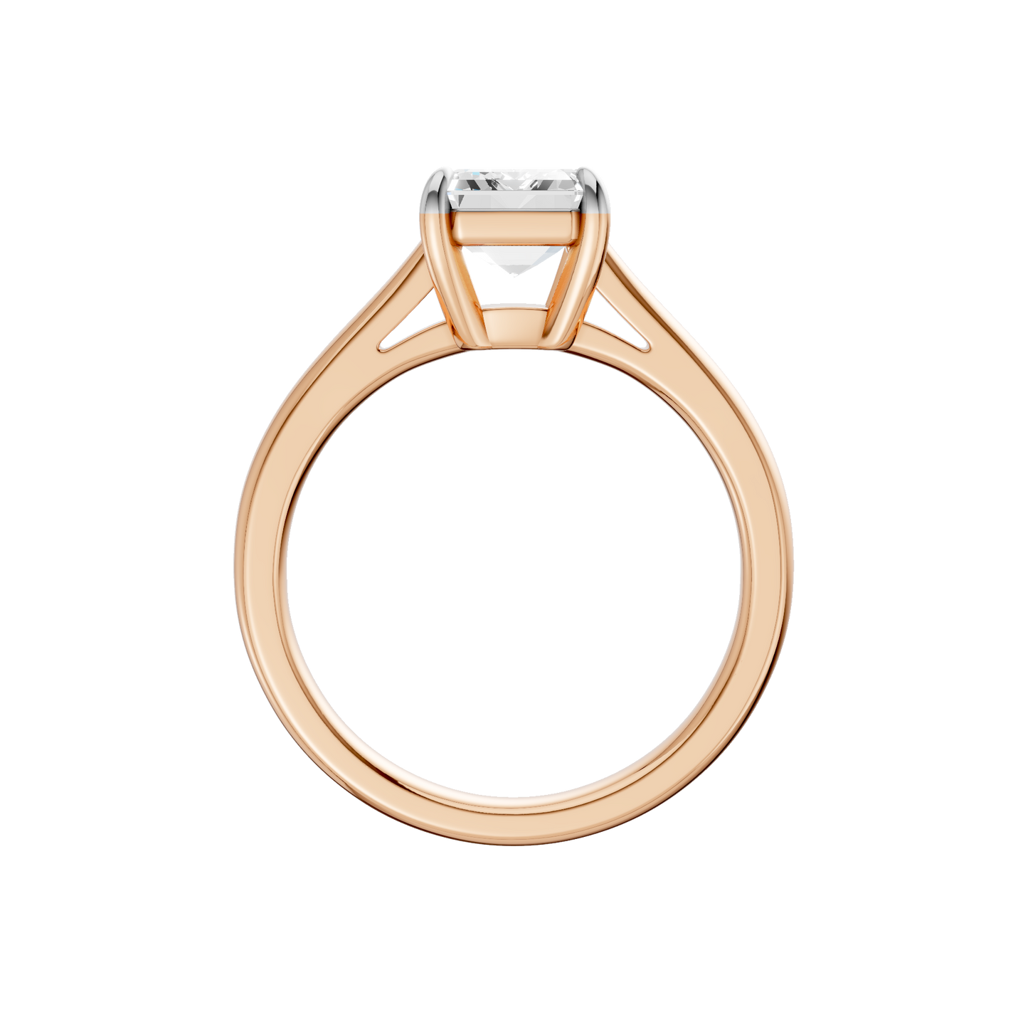 2.00ct Emerald Certified Solitaire Lab Diamond Ring