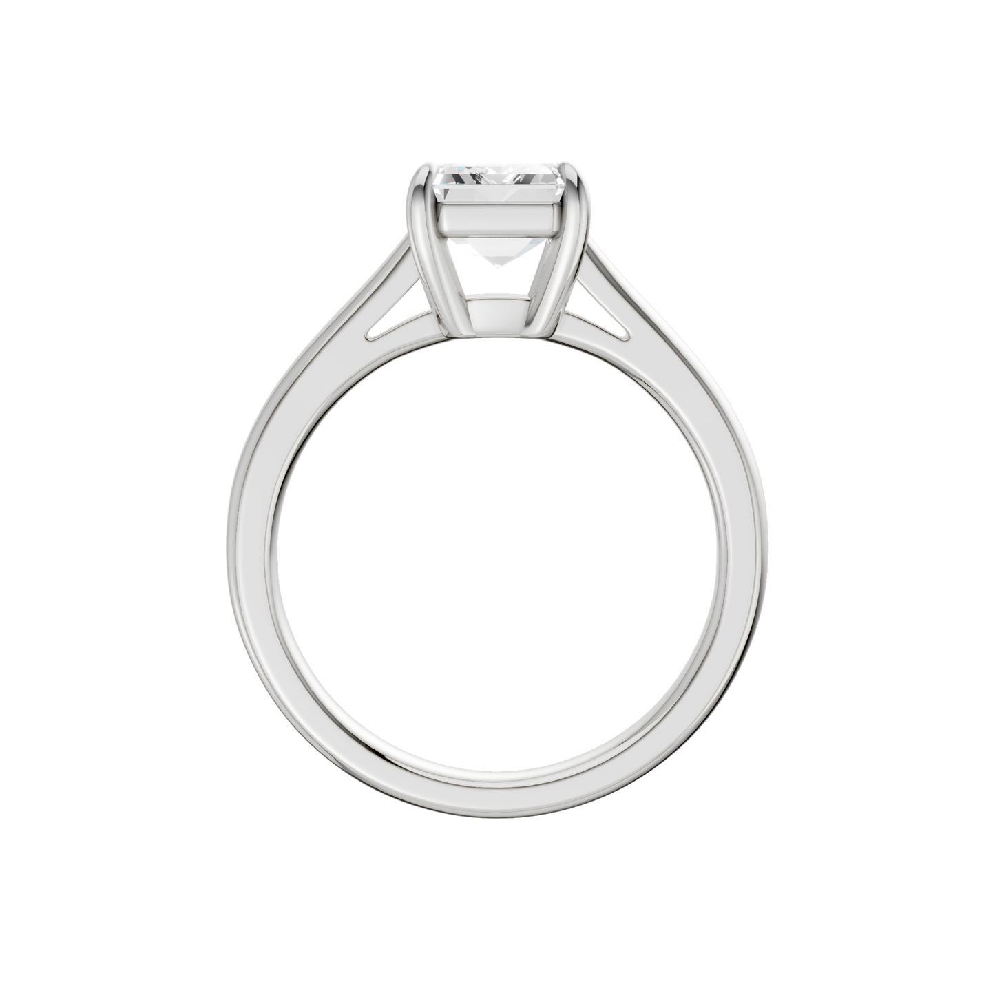 2.00ct Emerald Certified Solitaire Lab Diamond Ring
