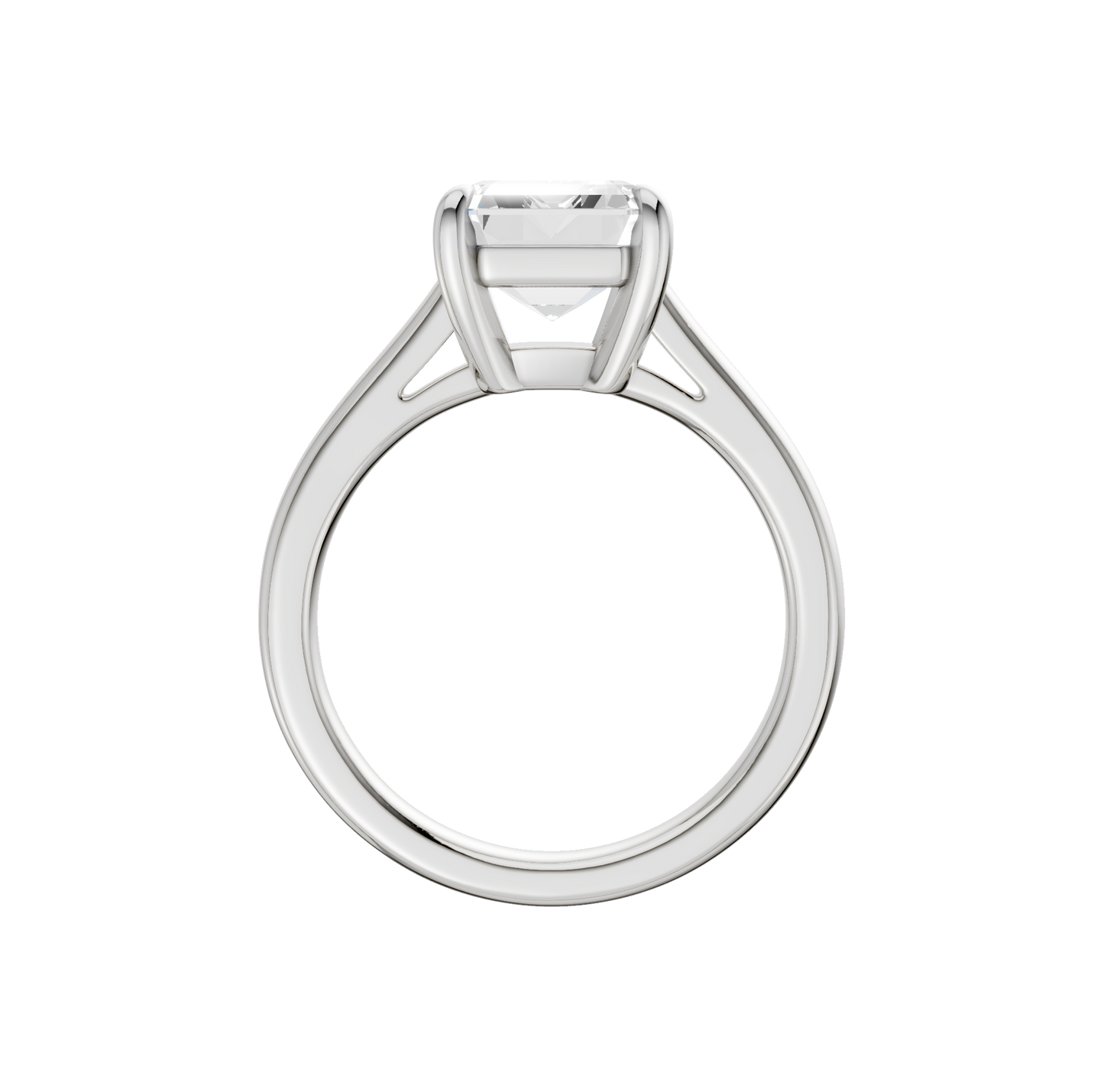 3.00ct Emerald Certified Solitaire Lab Diamond Ring