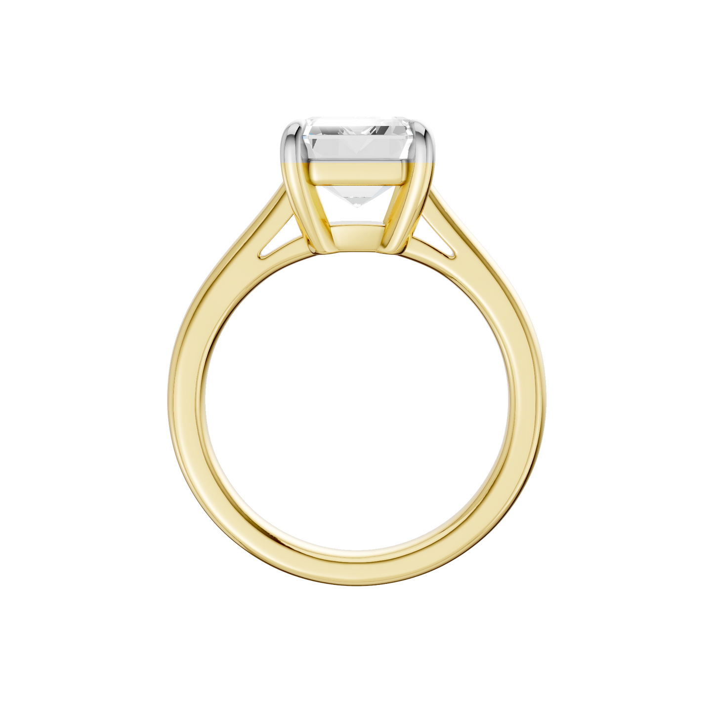 3.00ct Emerald Certified Solitaire Lab Diamond Ring