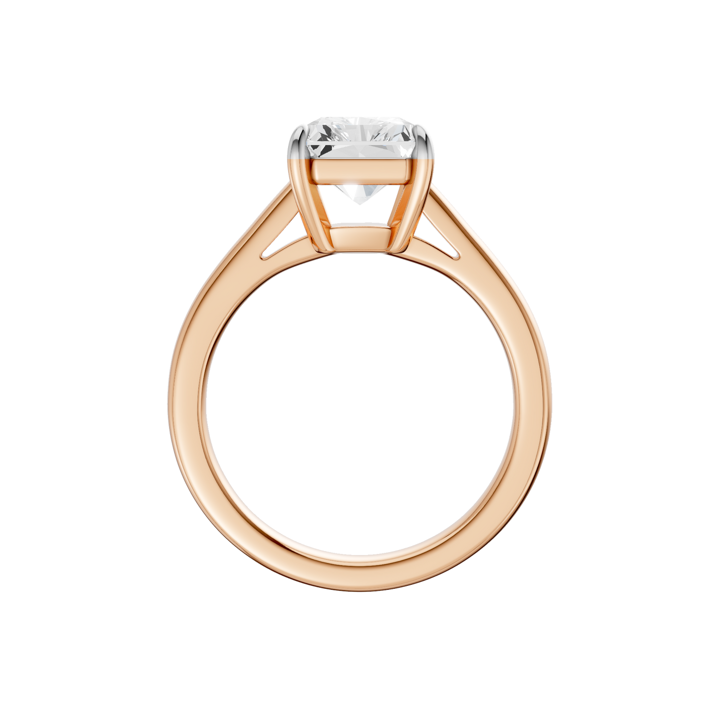 3.00ct Radiant Certified Solitaire Lab Diamond Ring