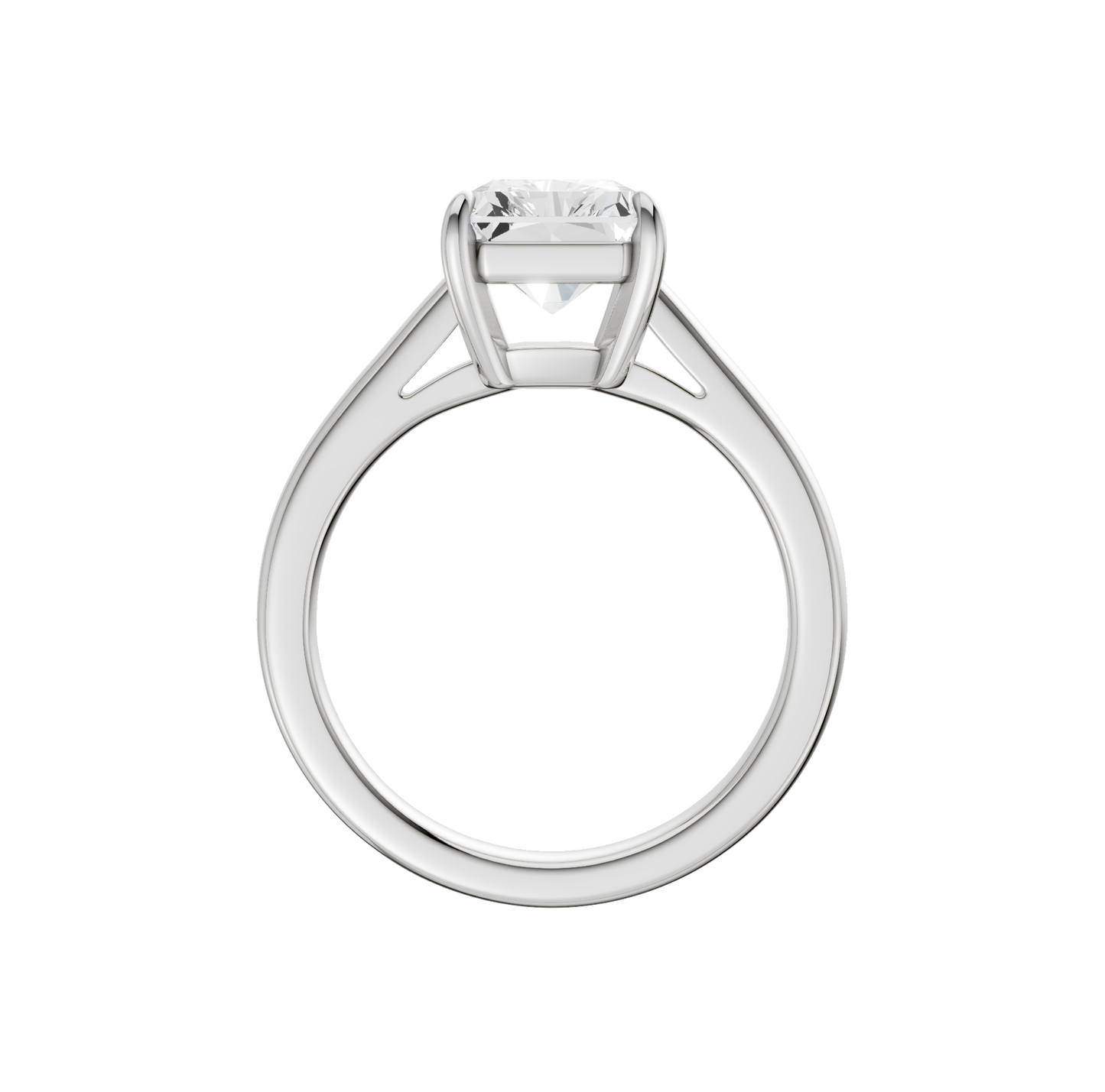 3.00ct Radiant Certified Solitaire Lab Diamond Ring