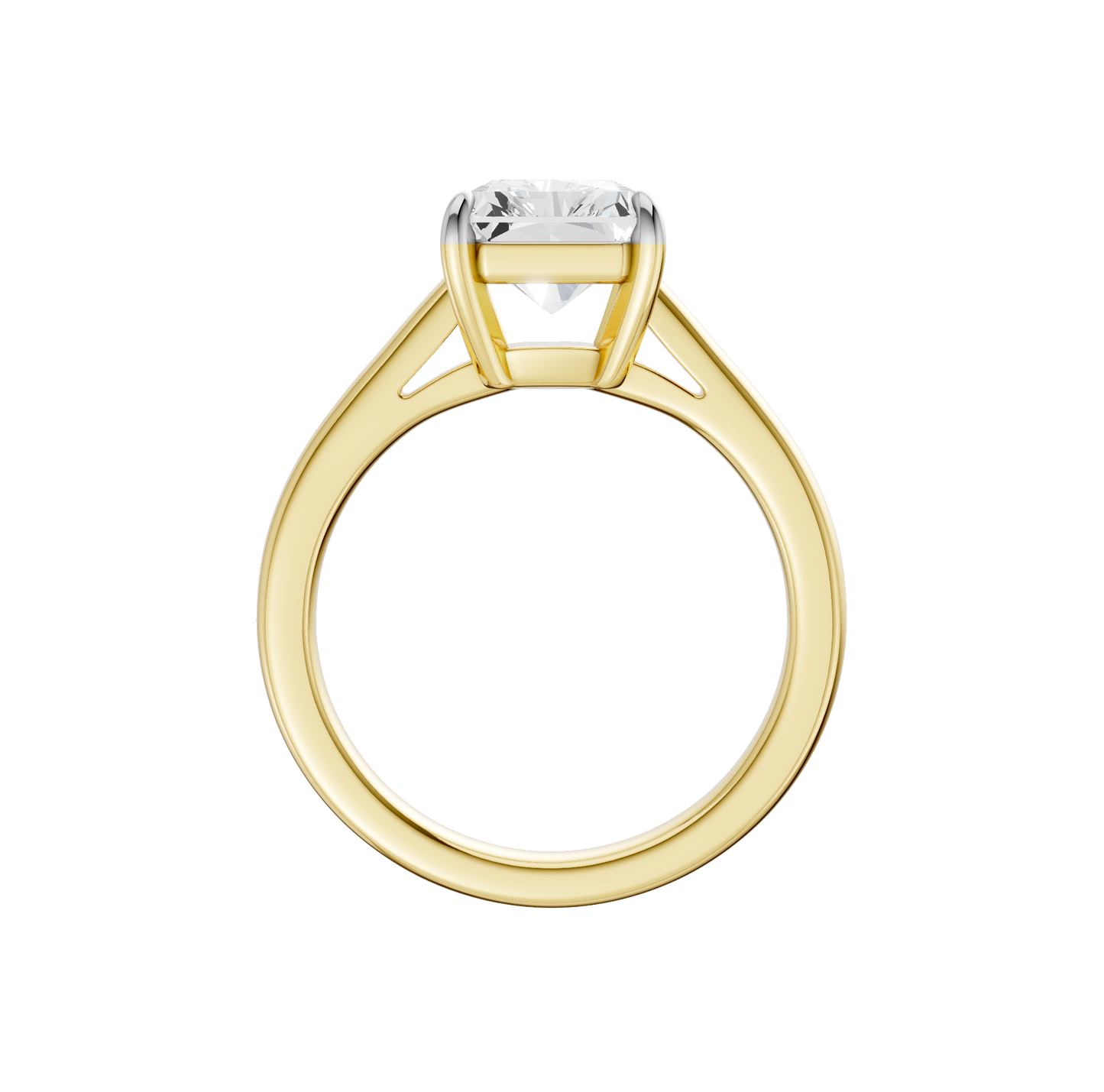3.00ct Radiant Certified Solitaire Lab Diamond Ring