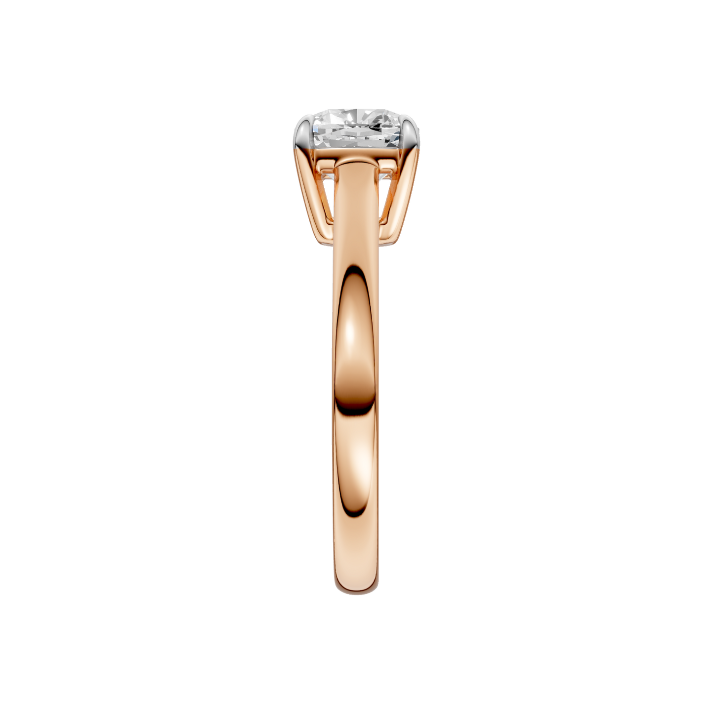 1.50ct Cushion Certified Solitaire Lab Diamond Ring