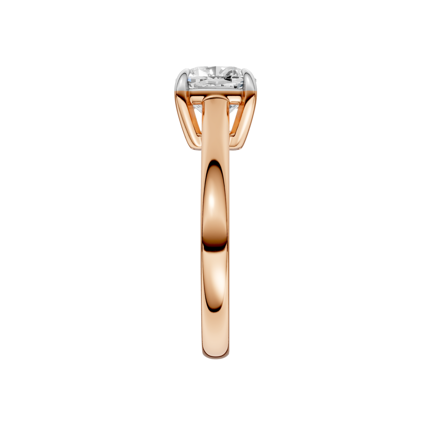 2.00ct Cushion Certified Solitaire Lab Diamond Ring