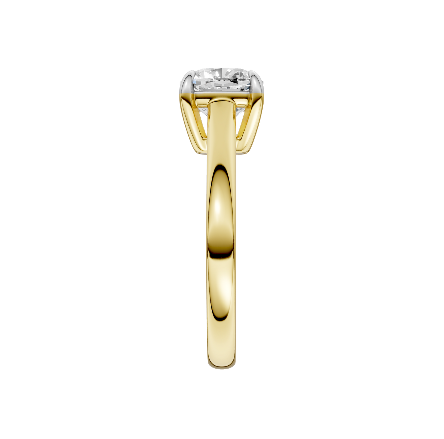 2.00ct Cushion Certified Solitaire Lab Diamond Ring