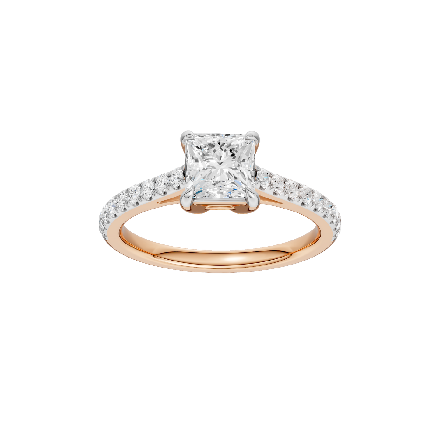 1.75ct Princess Certified Lab Diamond Ring