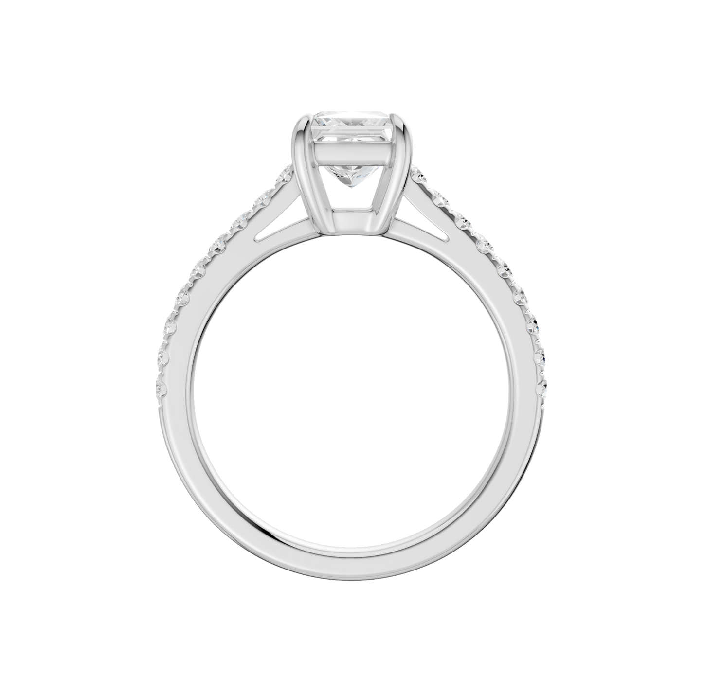 1.75ct Princess Certified Lab Diamond Ring