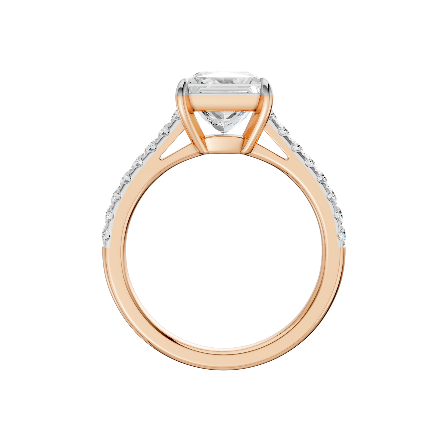 2.25ct Princess Certified Solitaire Lab Diamond Ring