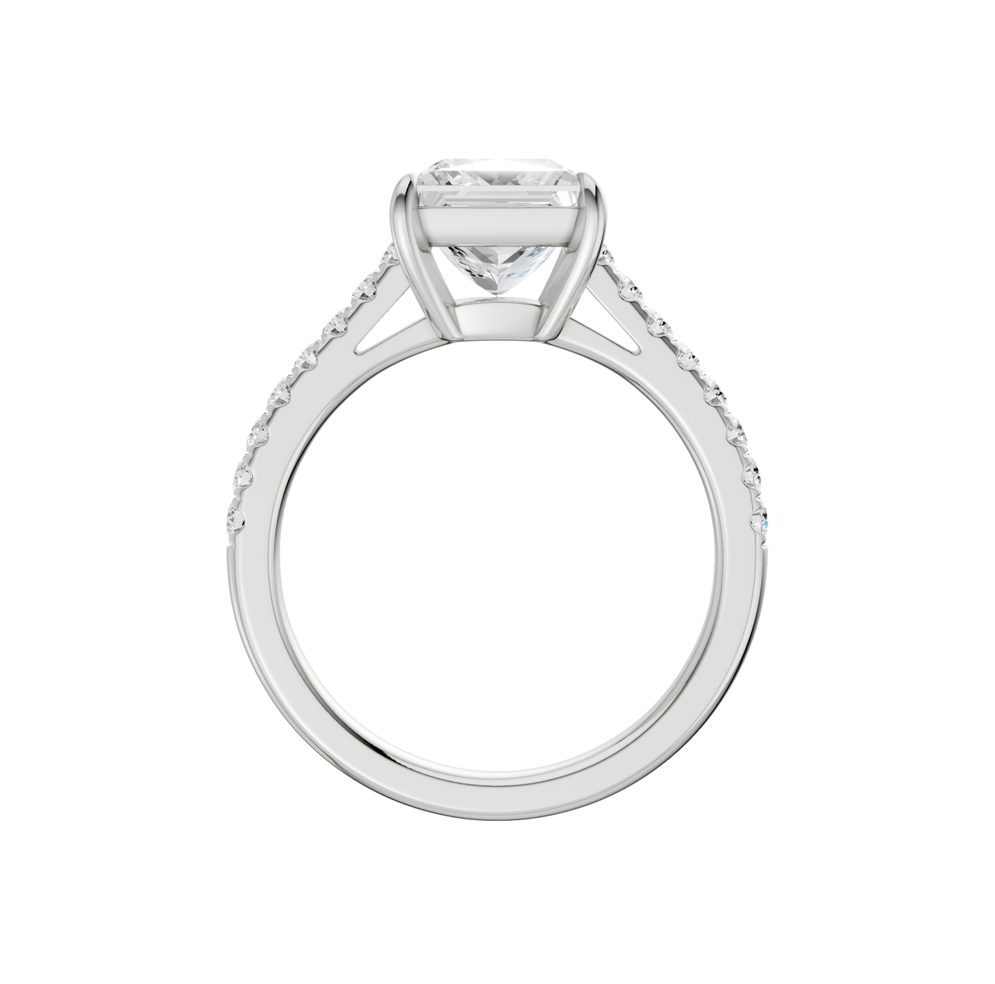 2.25ct Princess Certified Solitaire Lab Diamond Ring