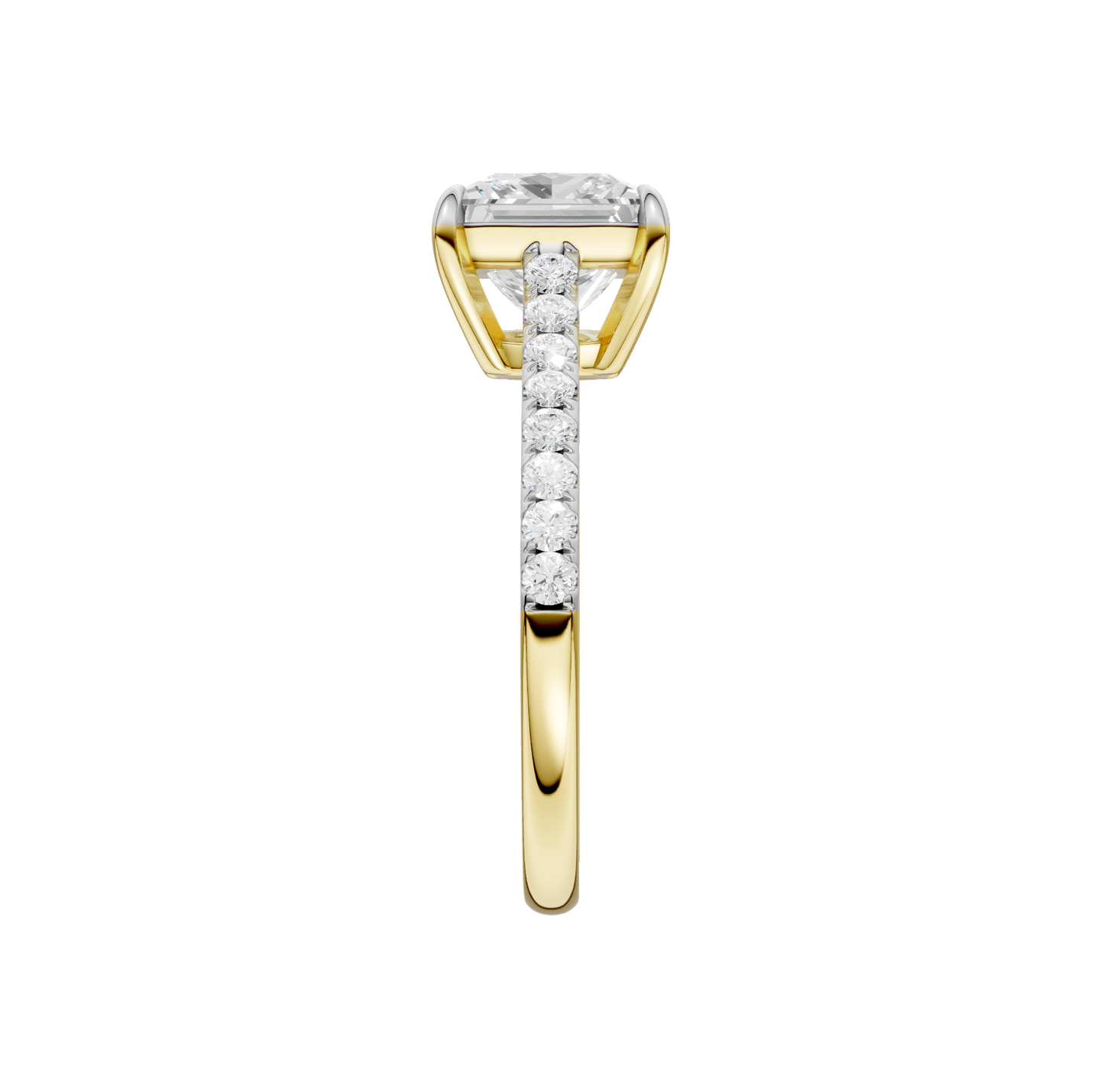 2.25ct Princess Certified Solitaire Lab Diamond Ring
