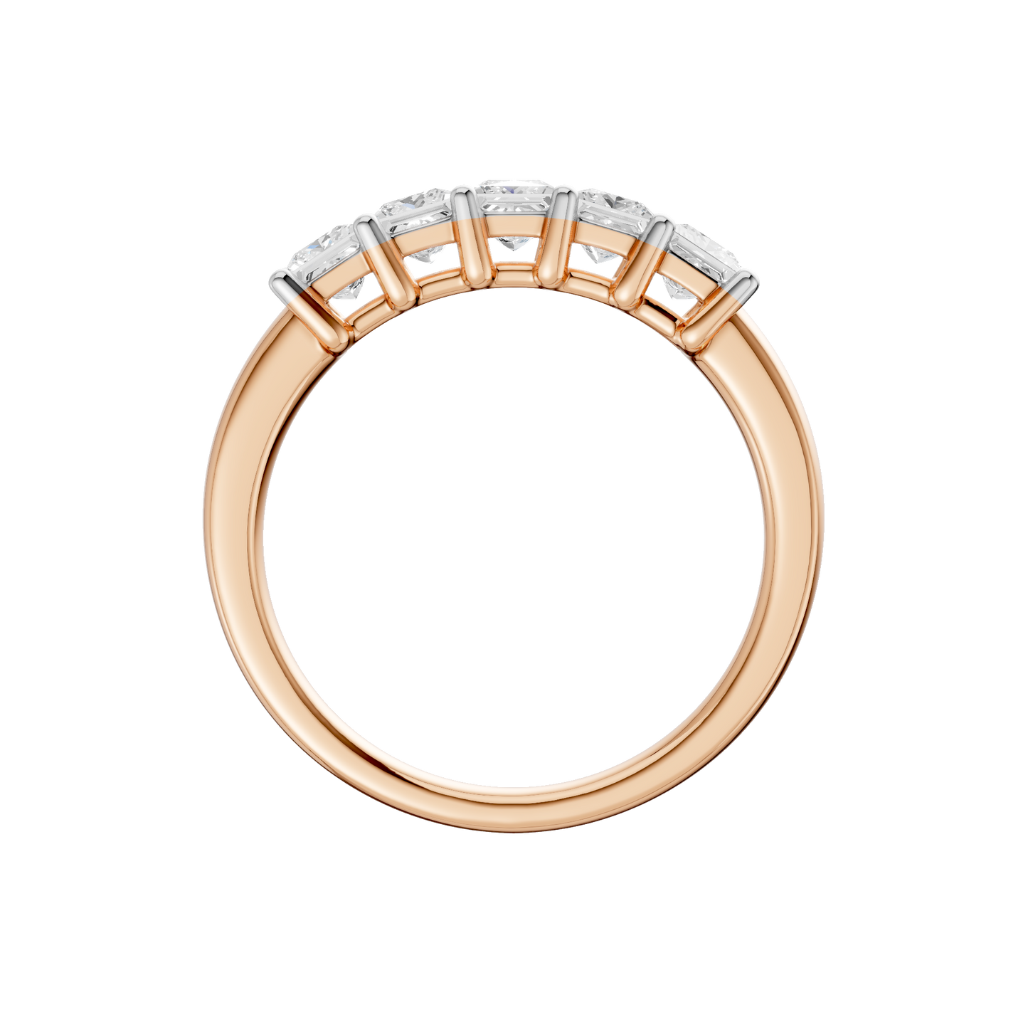 1.00ct Princess Certified Lab Diamond Band