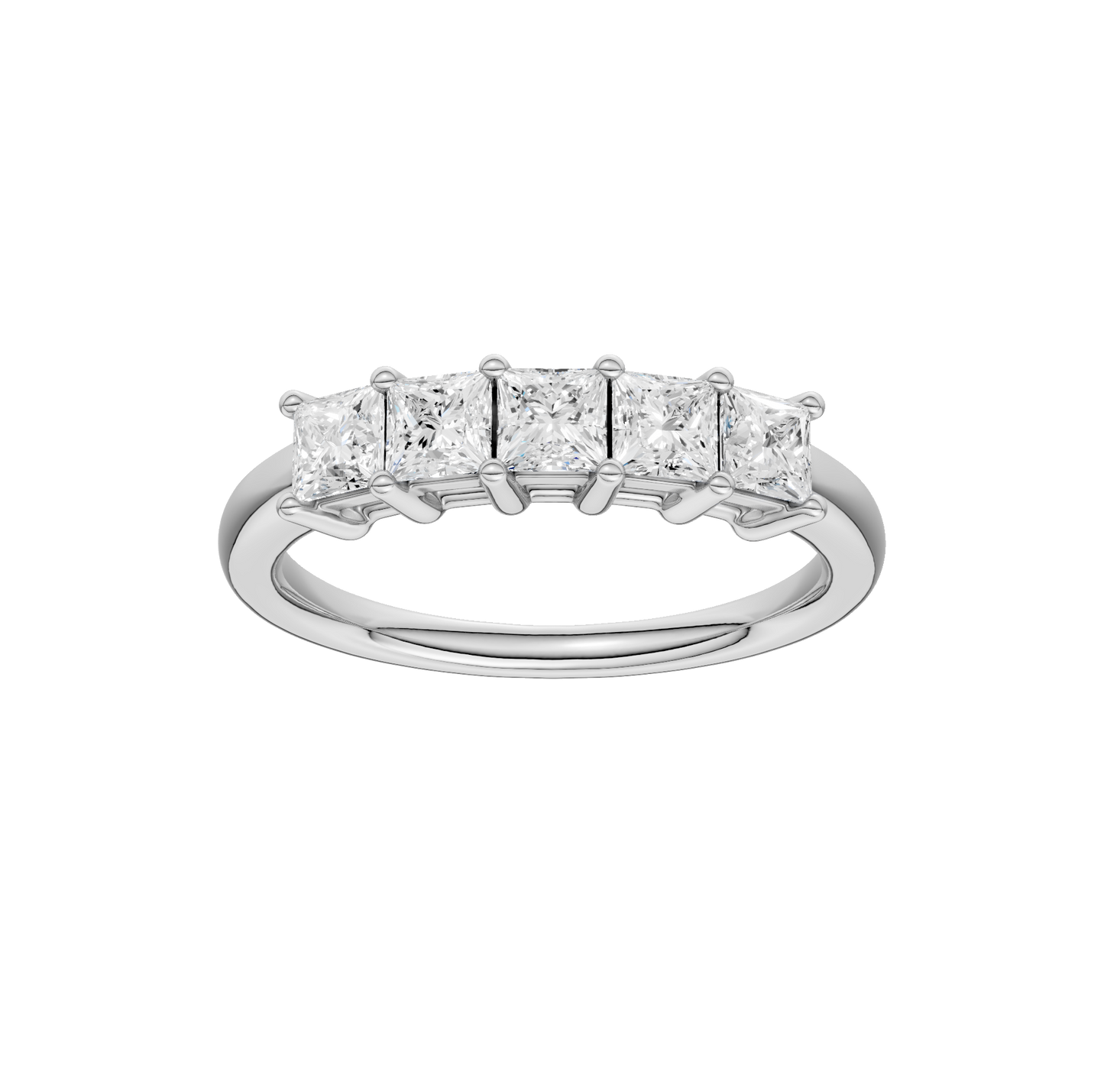 1.00ct Princess Certified Lab Diamond Band