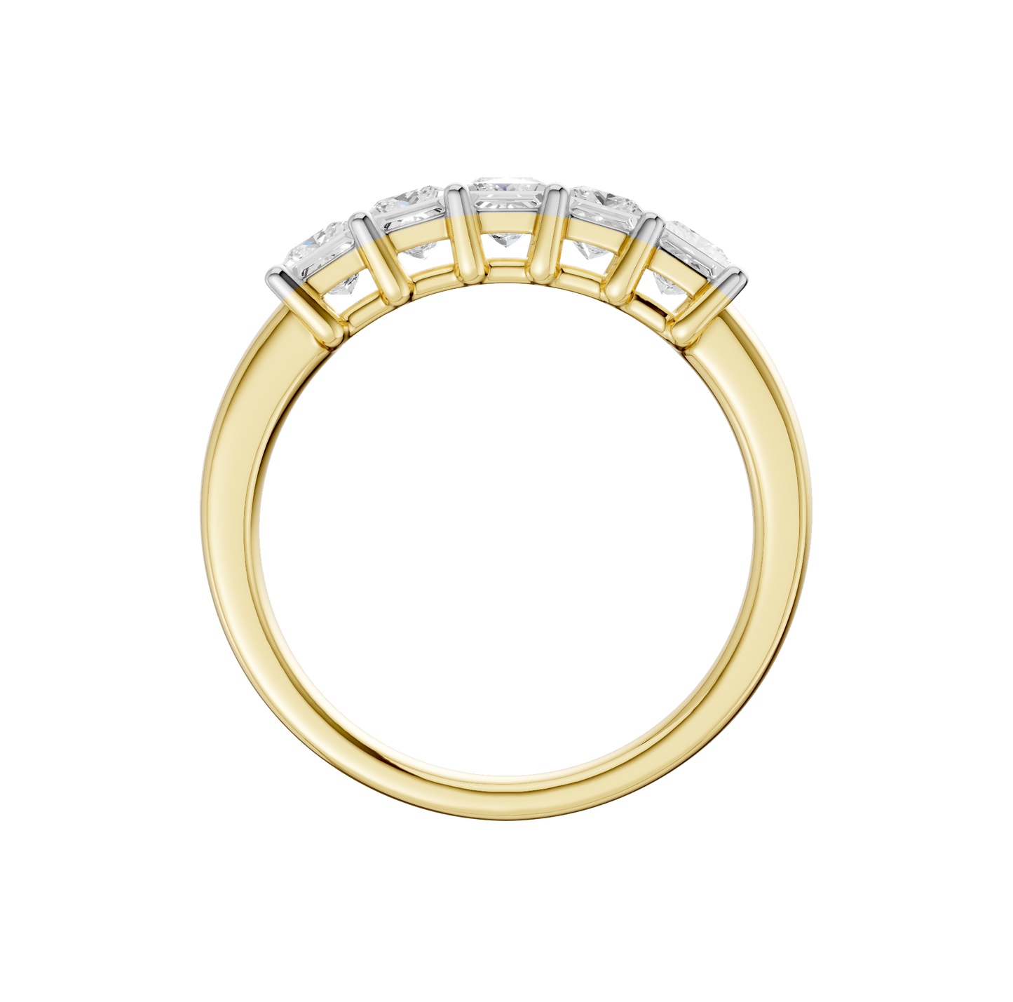 1.00ct Princess Certified Lab Diamond Band