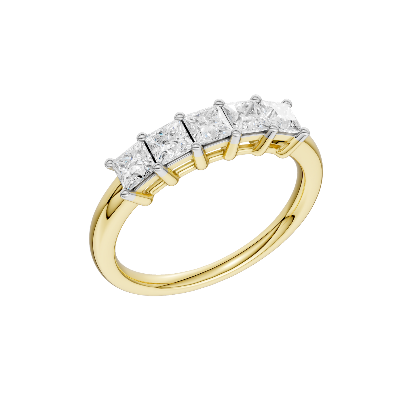 1.00ct Princess Certified Lab Diamond Band