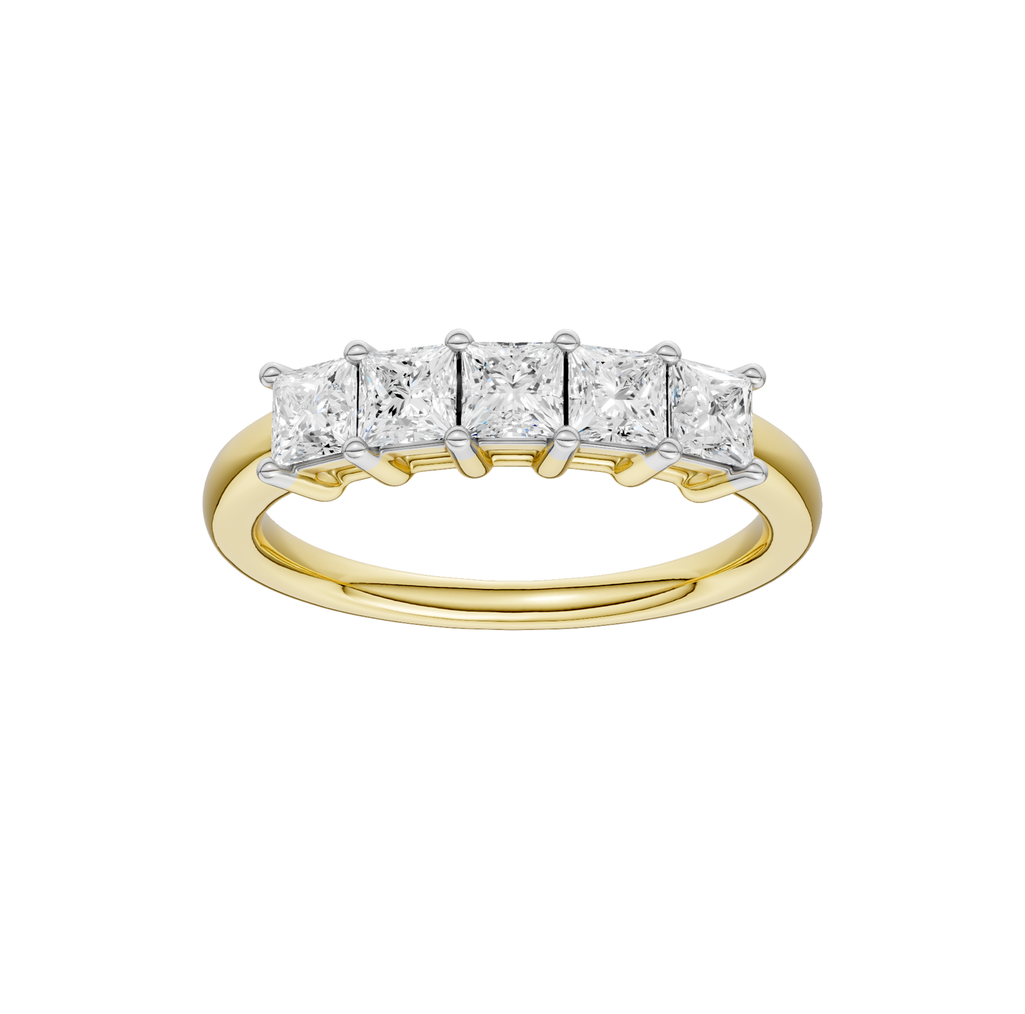 1.00ct Princess Certified Lab Diamond Band