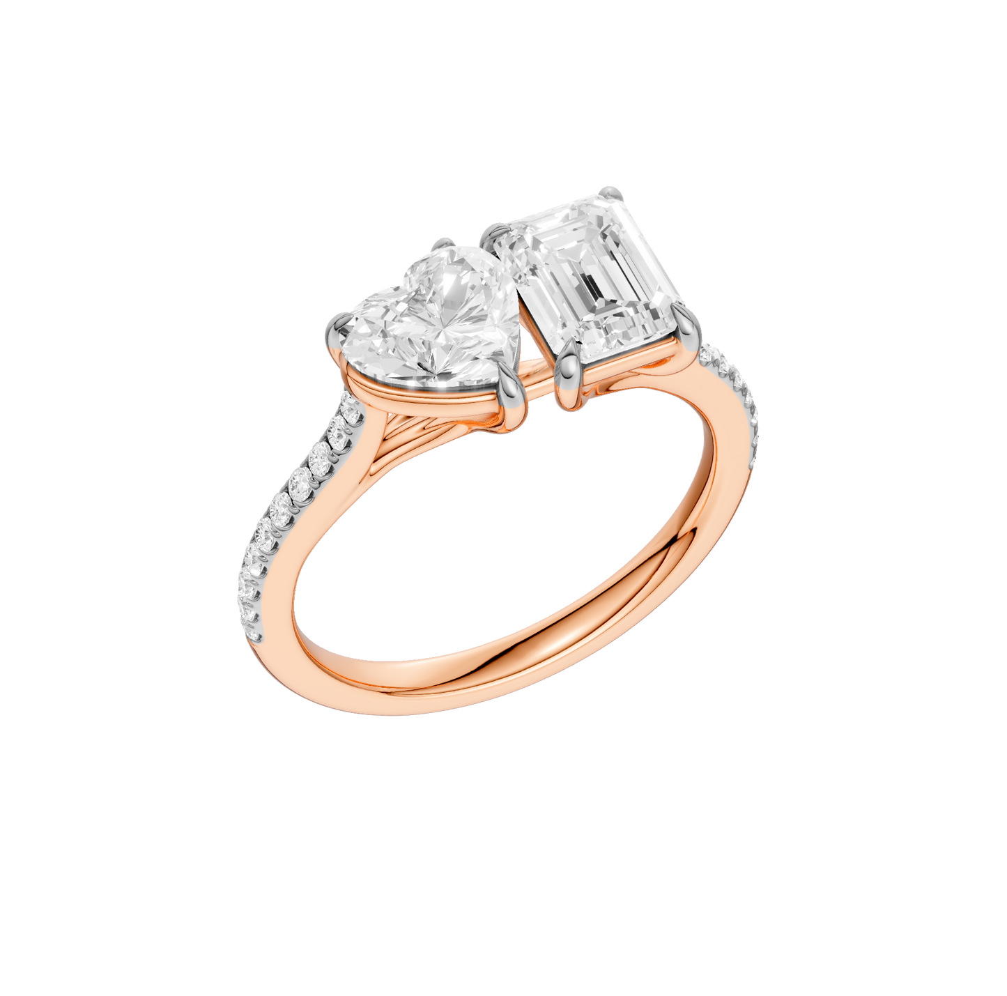 2.15ct Emerald Certified Lab Diamond Ring