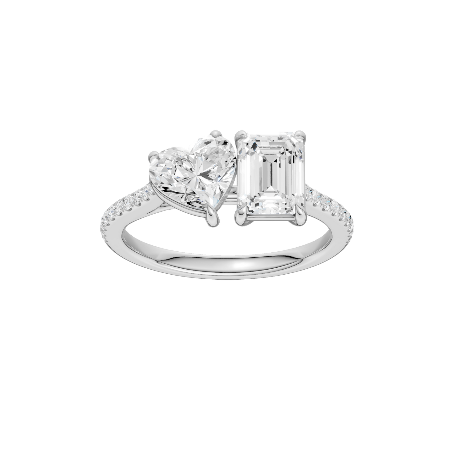 2.15ct Emerald Certified Lab Diamond Ring