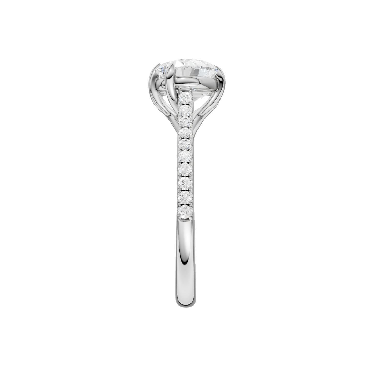 2.15ct Emerald Certified Lab Diamond Ring