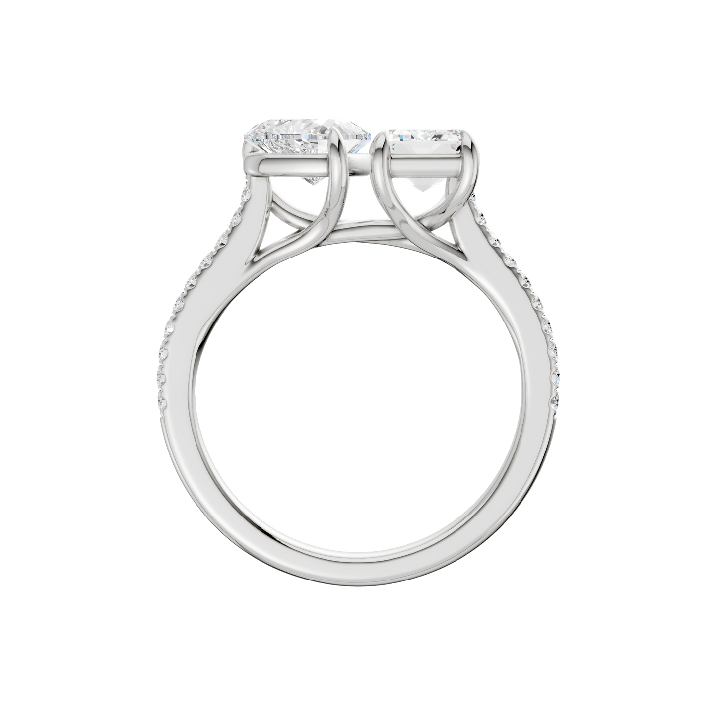 2.15ct Emerald Certified Lab Diamond Ring