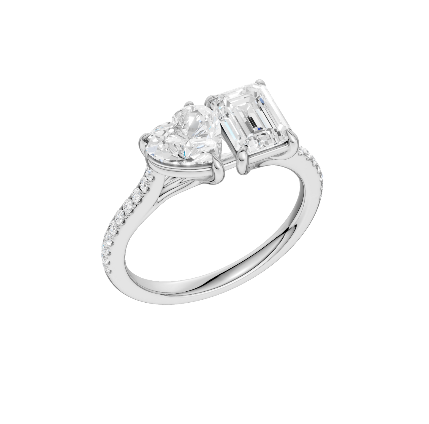 2.15ct Emerald Certified Lab Diamond Ring