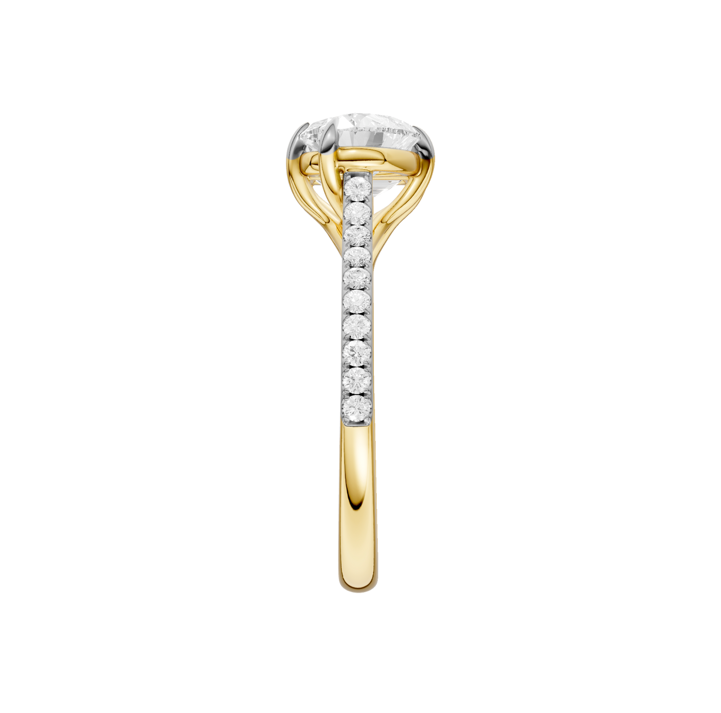 2.15ct Emerald Certified Lab Diamond Ring
