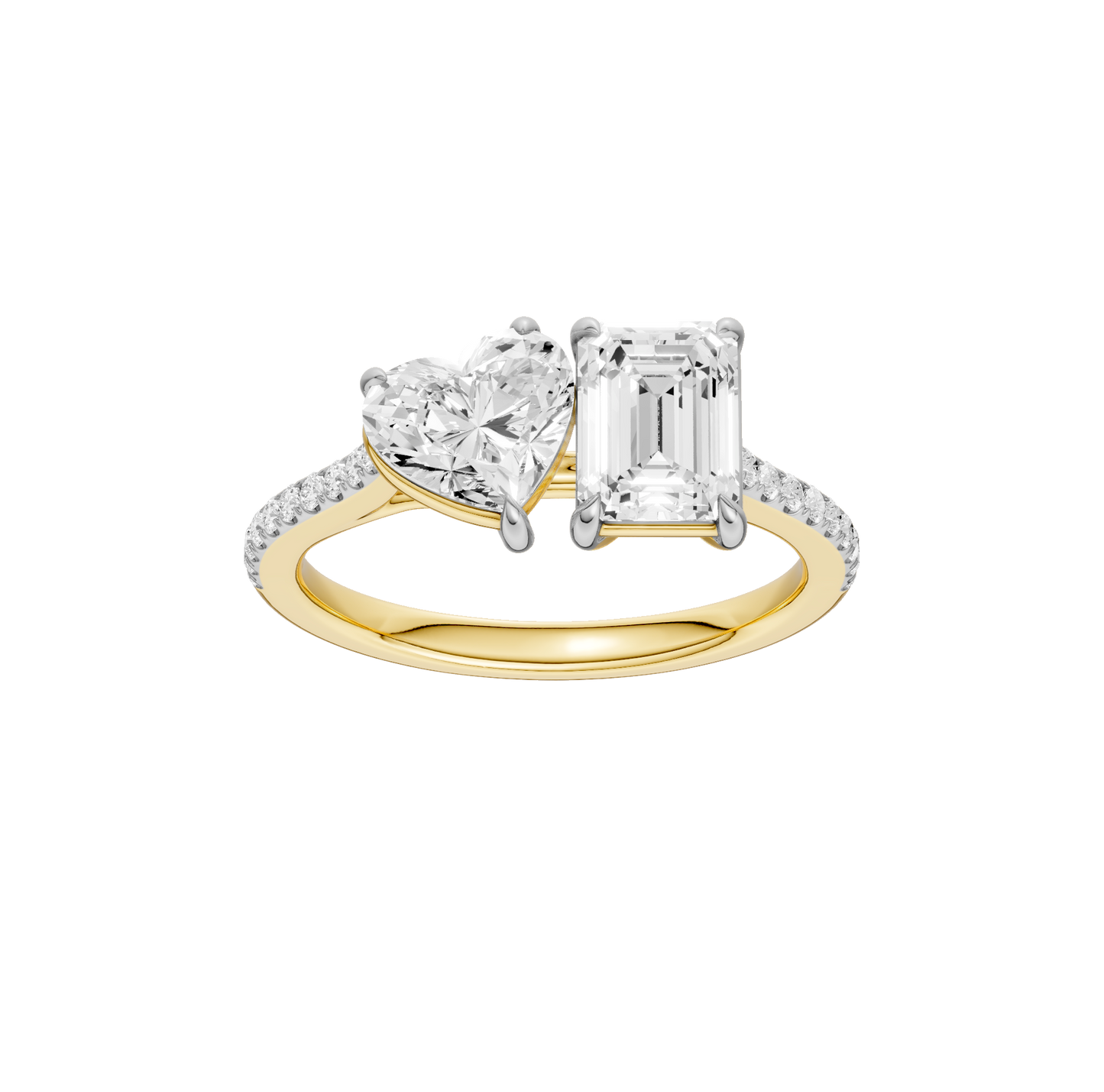 2.15ct Emerald Certified Lab Diamond Ring