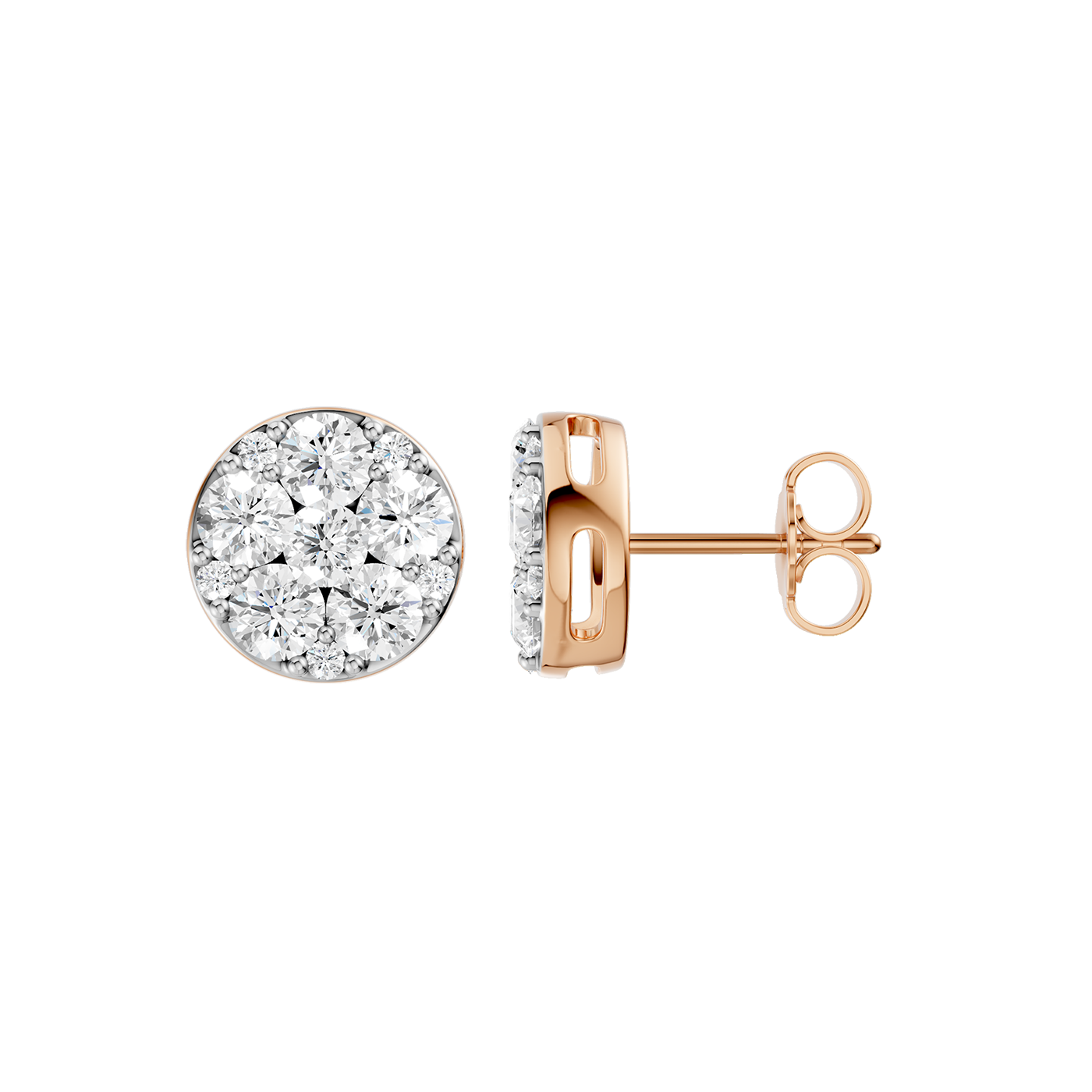 2.00ct Round Certified Lab Diamond Earring