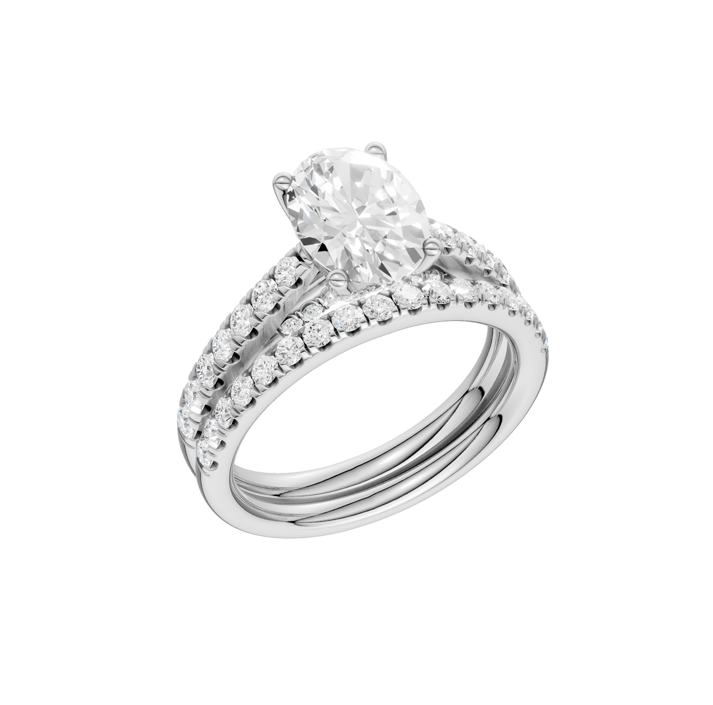 2.33ct Oval Certified Solitaire Lab Diamond Ring
