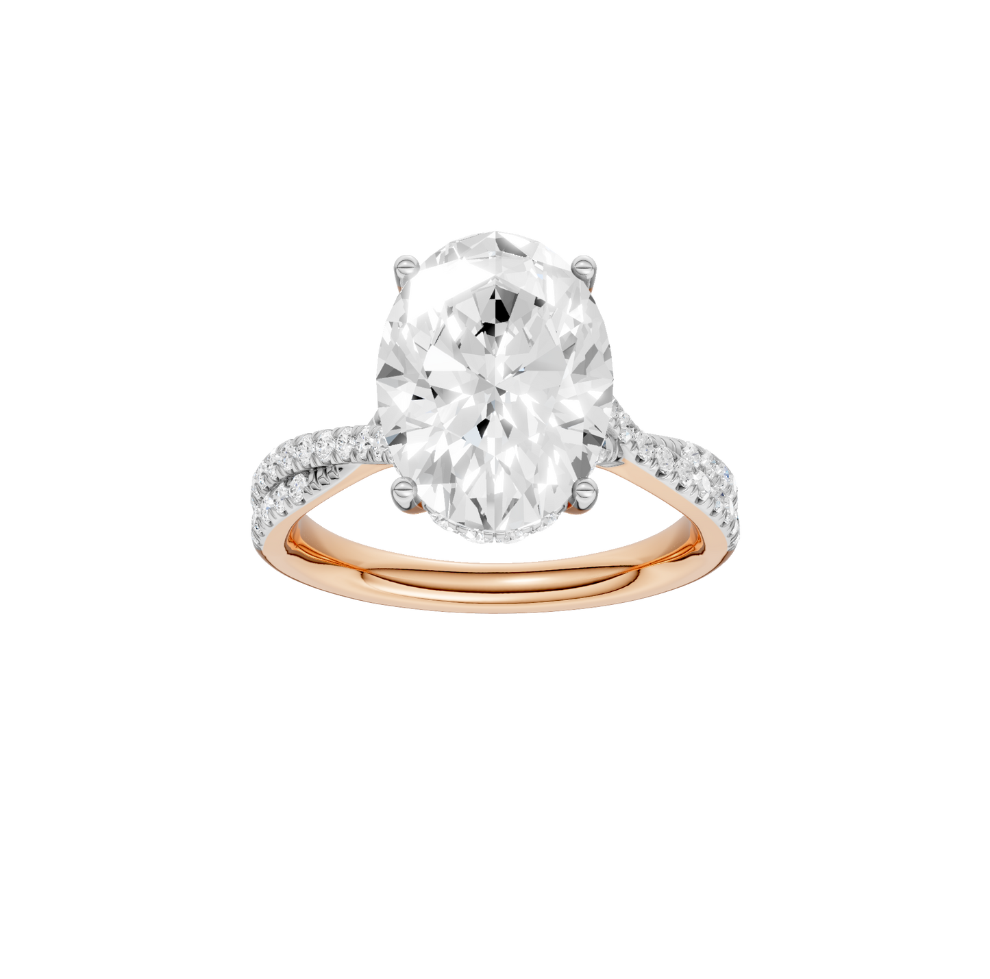 4.33ct Oval Certified Lab Diamond Ring