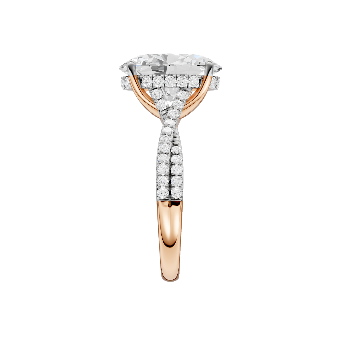 4.33ct Oval Certified Lab Diamond Ring