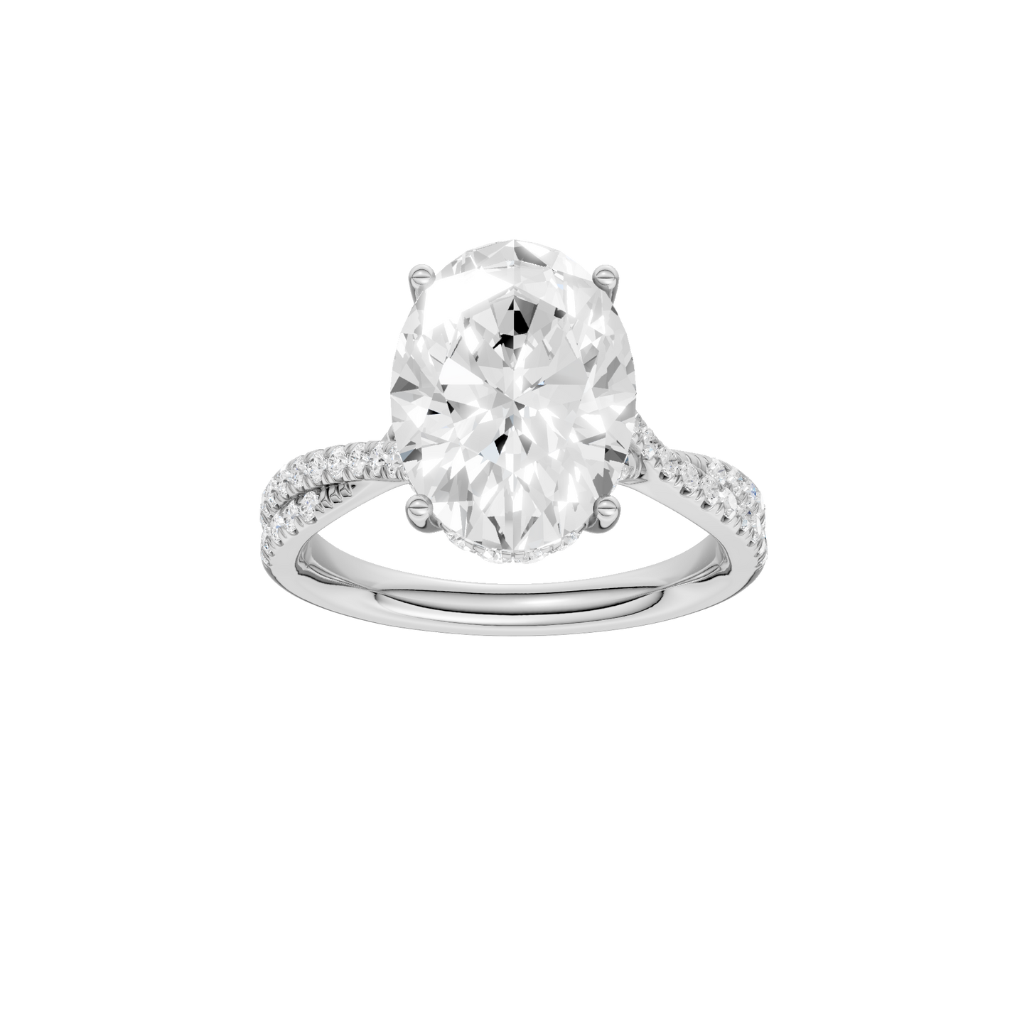 4.33ct Oval Certified Lab Diamond Ring