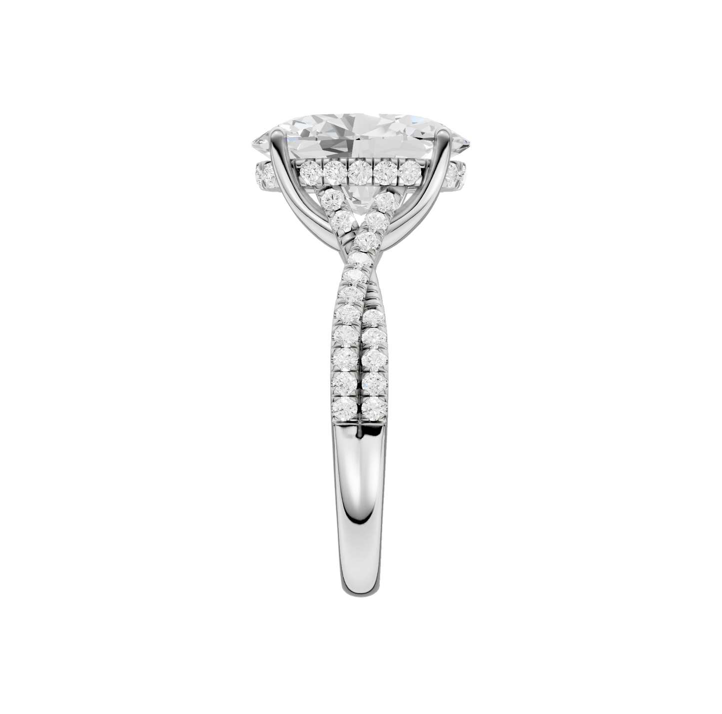 4.33ct Oval Certified Lab Diamond Ring