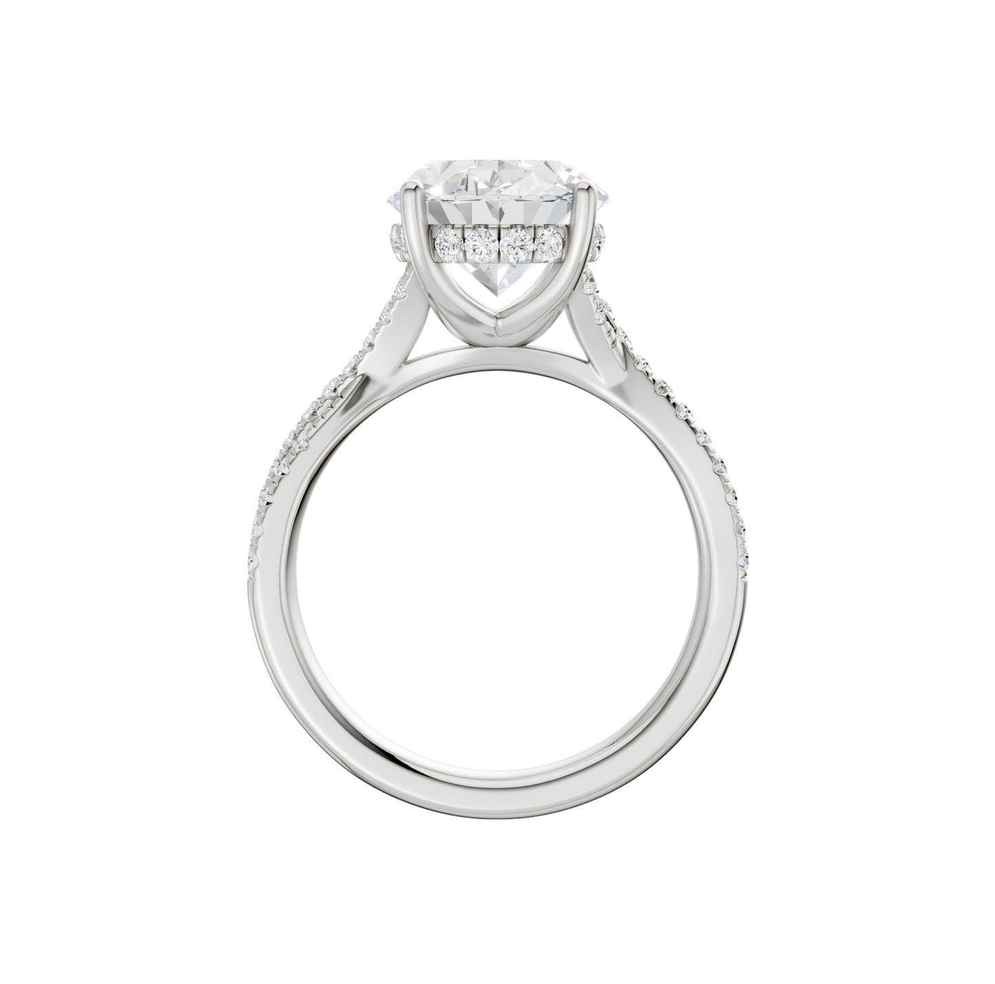 4.33ct Oval Certified Lab Diamond Ring
