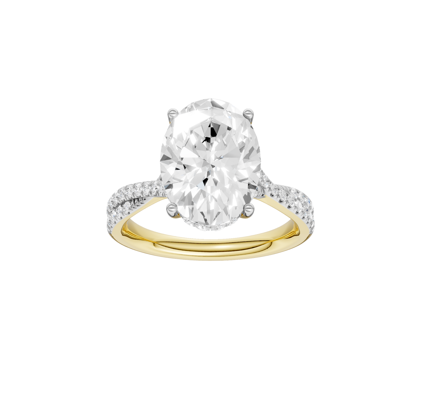 4.33ct Oval Certified Lab Diamond Ring