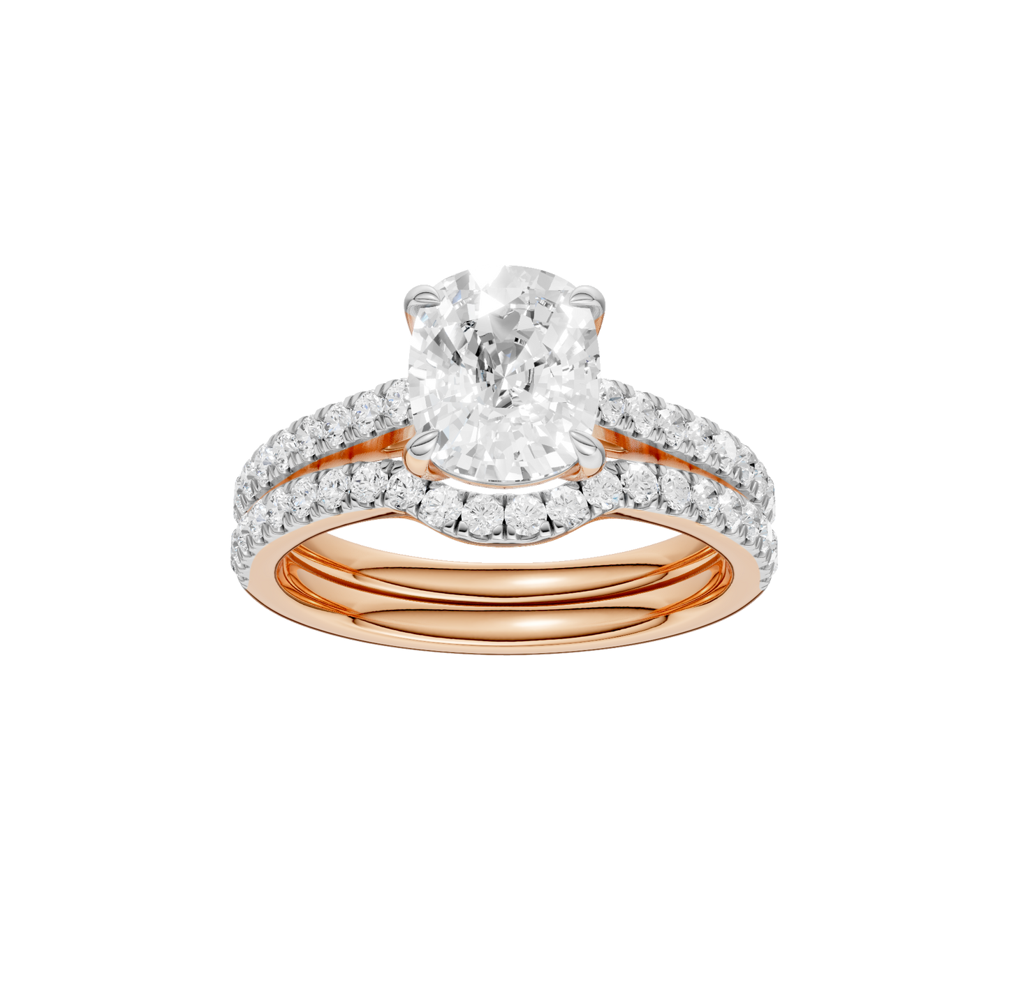 2.50ct Elongated Cushion Certified Lab Diamond Ring