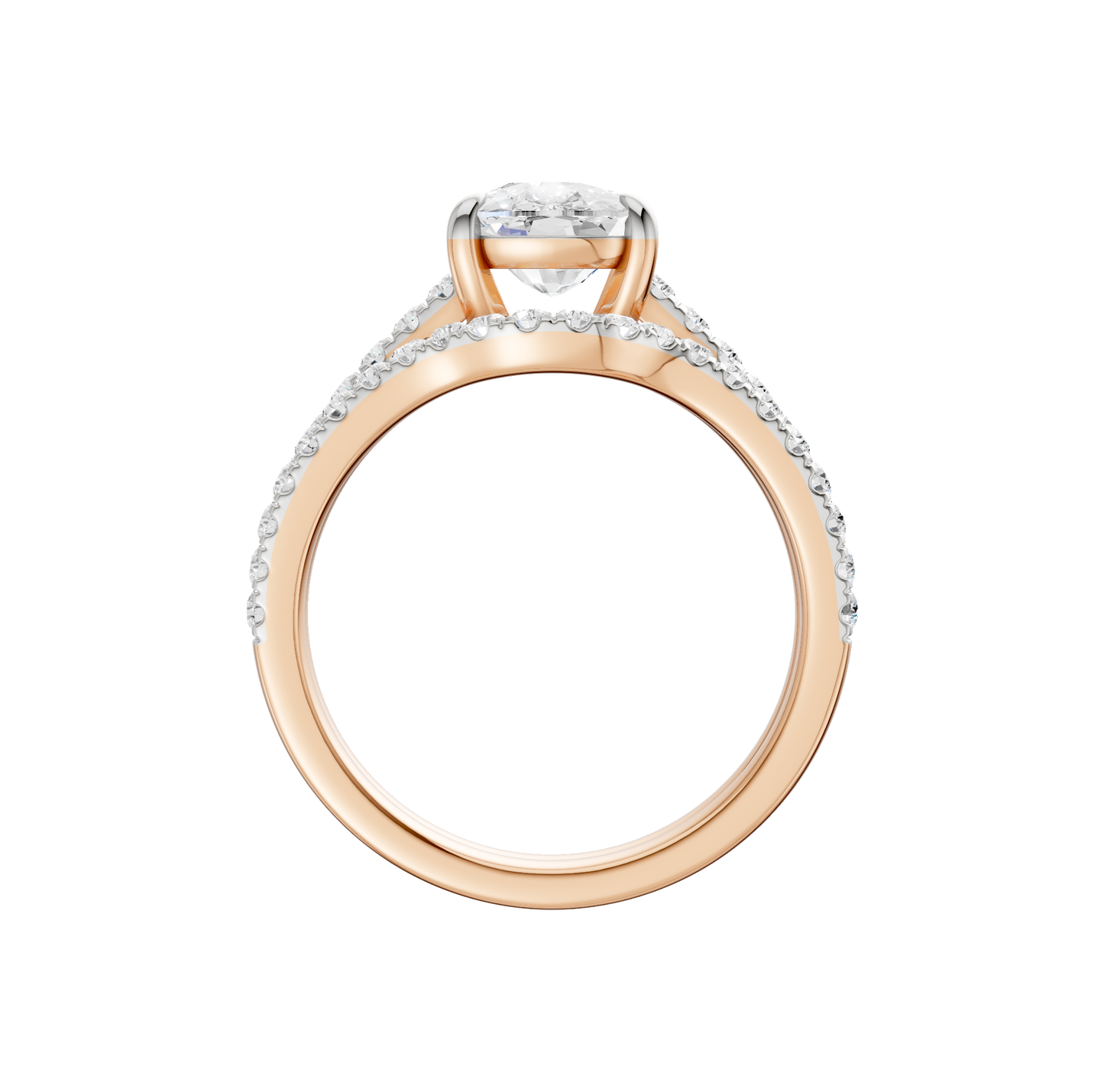 2.50ct Elongated Cushion Certified Lab Diamond Ring