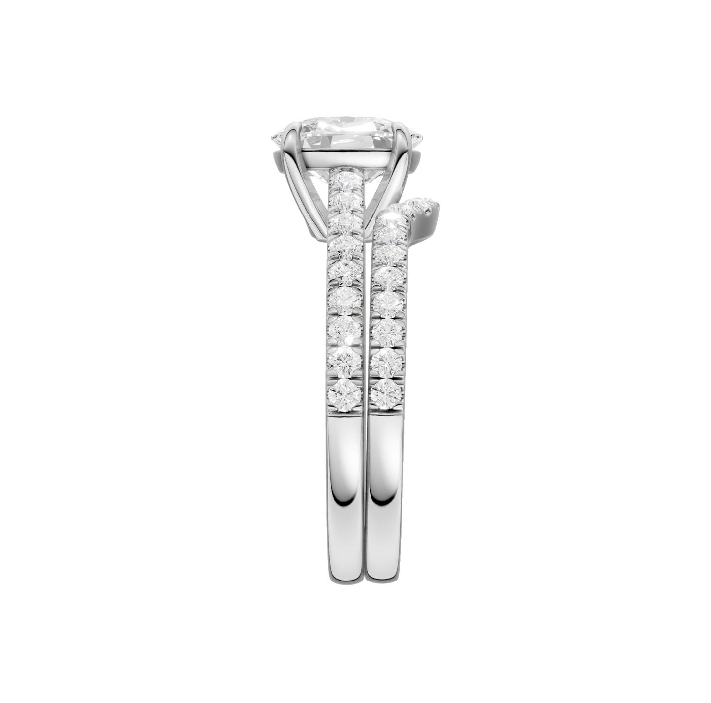 2.50ct Elongated Cushion Certified Lab Diamond Ring